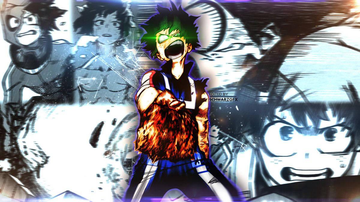 Midoriya Angrily Confronting His Enemy — 1200x675 wallpaper