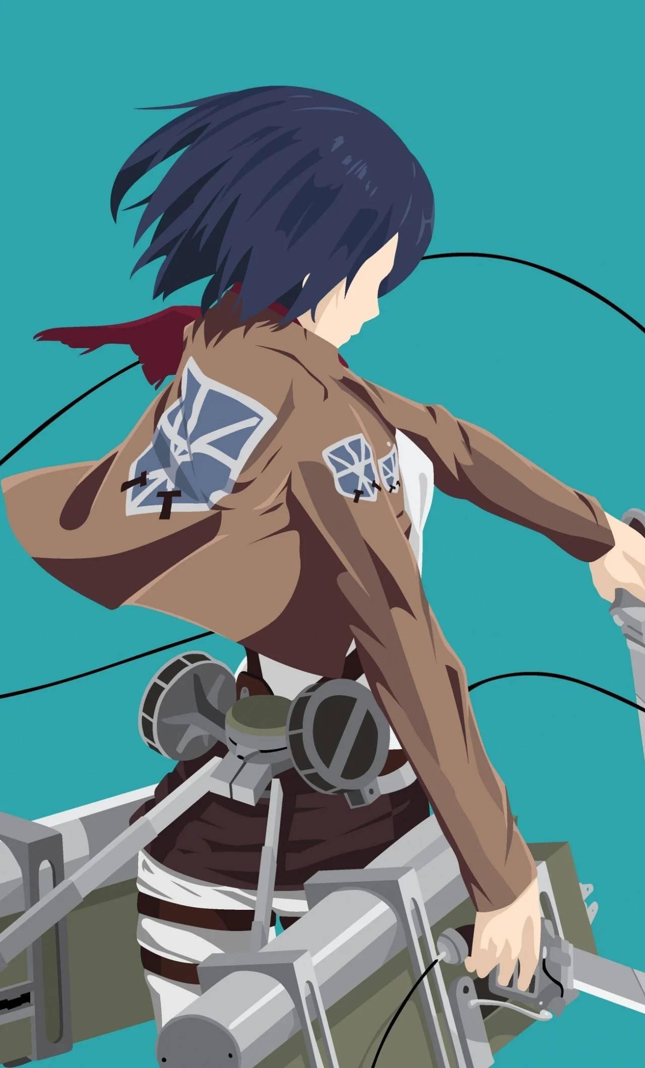 Mikasa Ackerman 4K Anime Phone