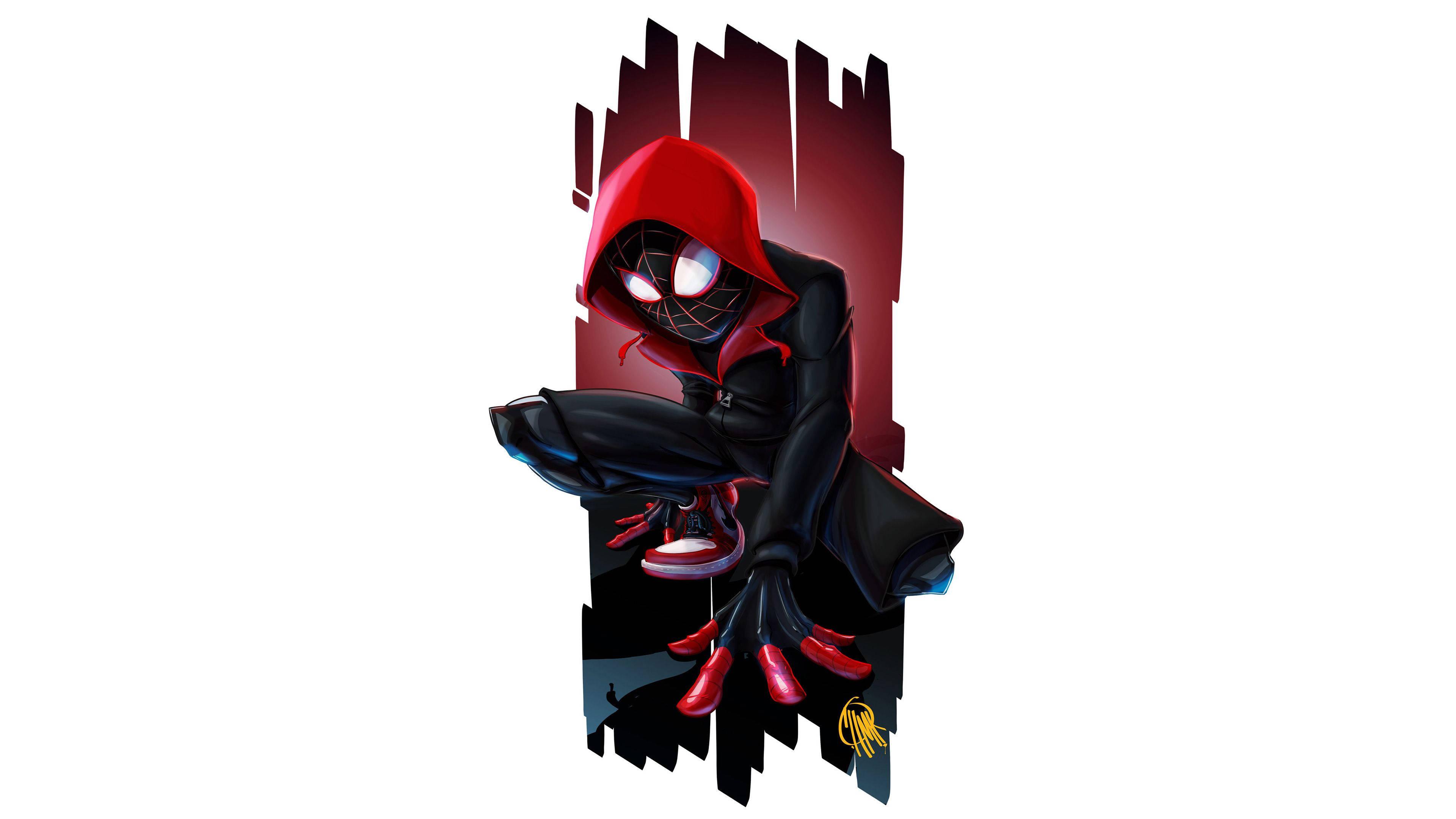Miles Morales Poised and Ready for Action — 3840x2160 wallpaper