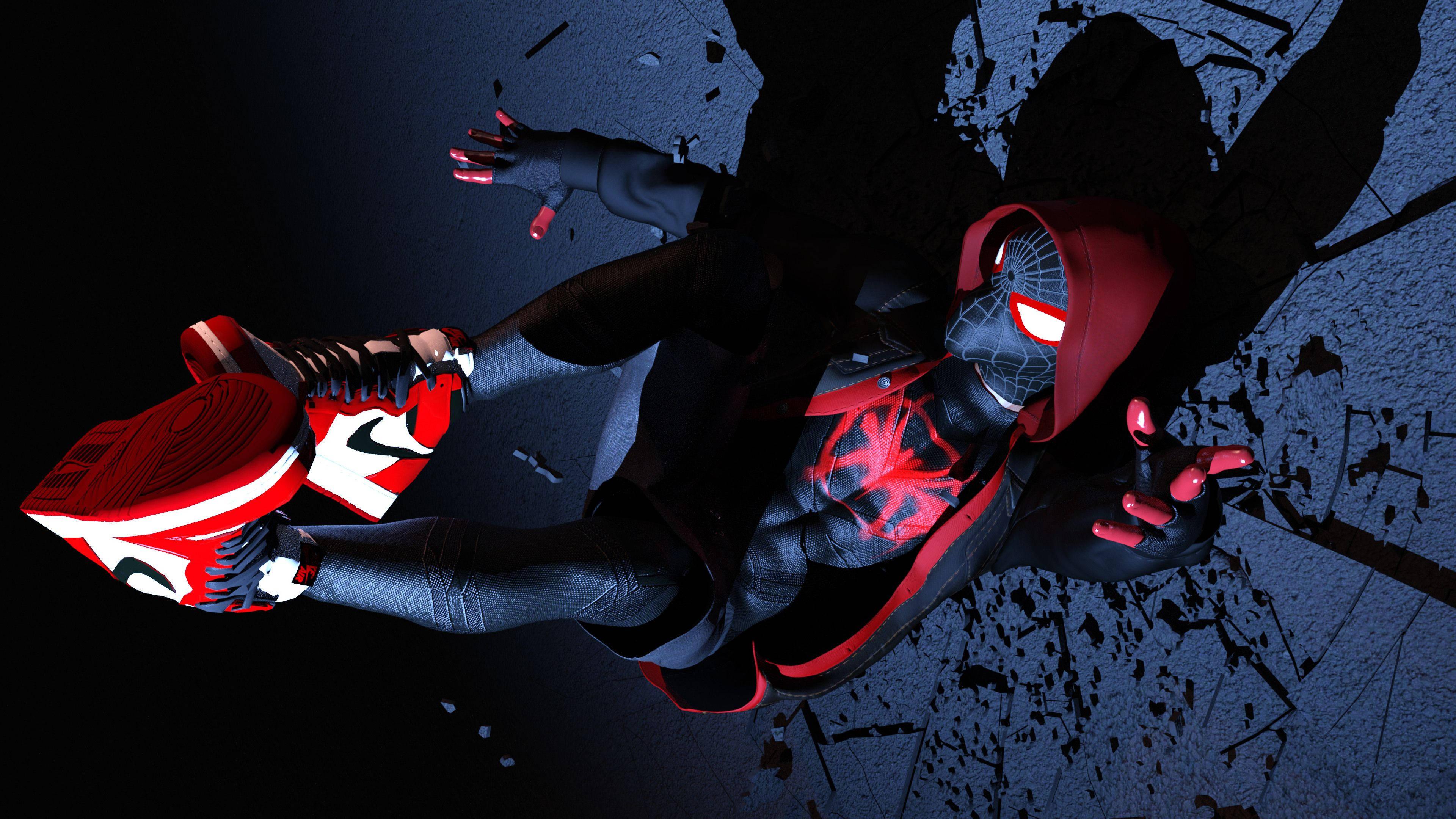 Miles Morales Ready for Action — 3840x2160 wallpaper