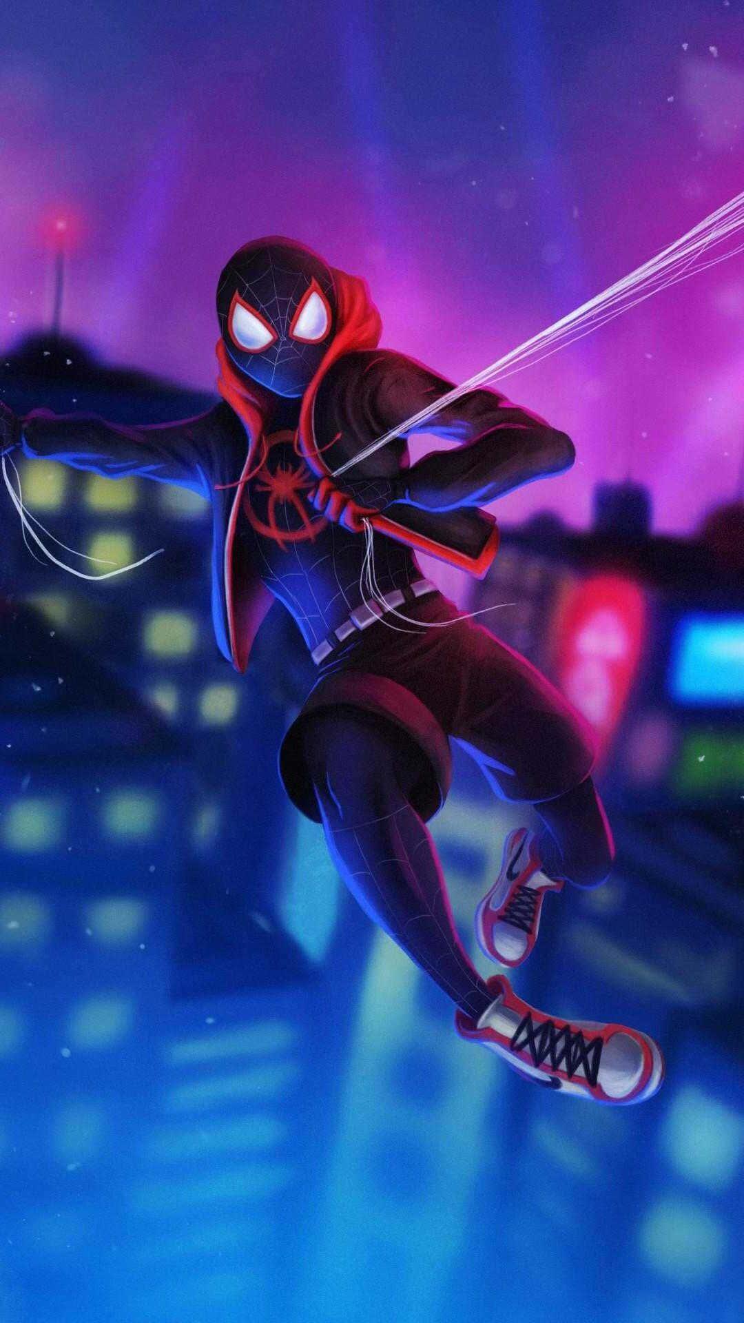 Miles Morales: Spiderman for a New Generation — 1080x1920 wallpaper