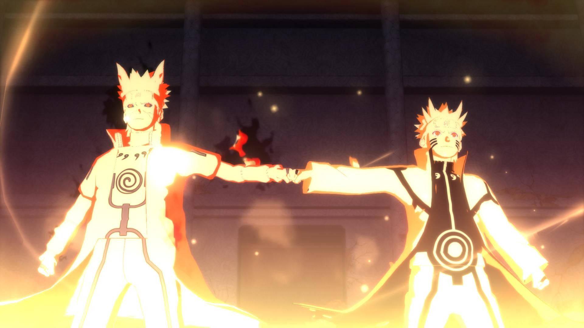 Minato And Naruto Kyuubi Mode — 1920x1080 wallpaper