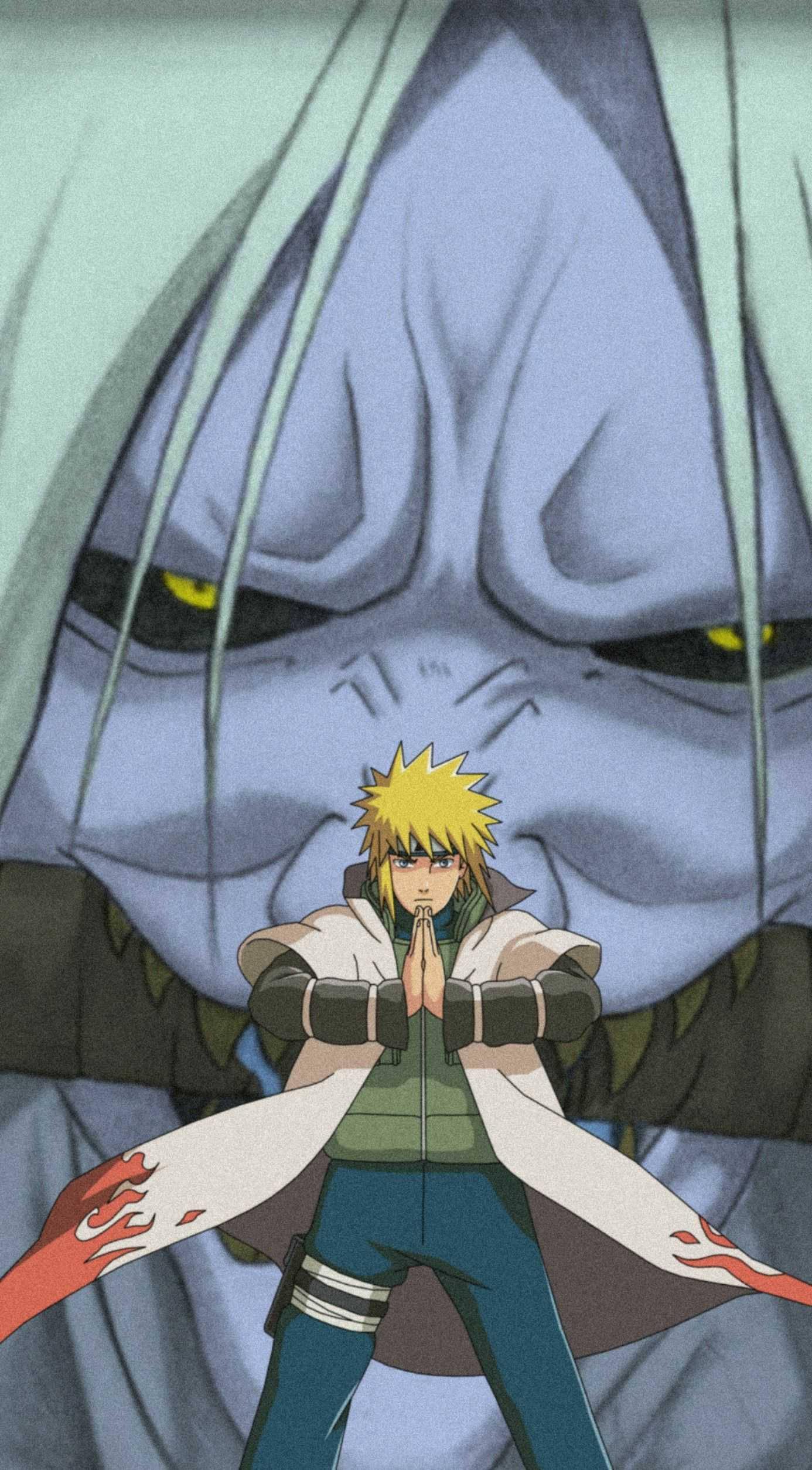 Minato And Shinigami — 1386x2508 wallpaper