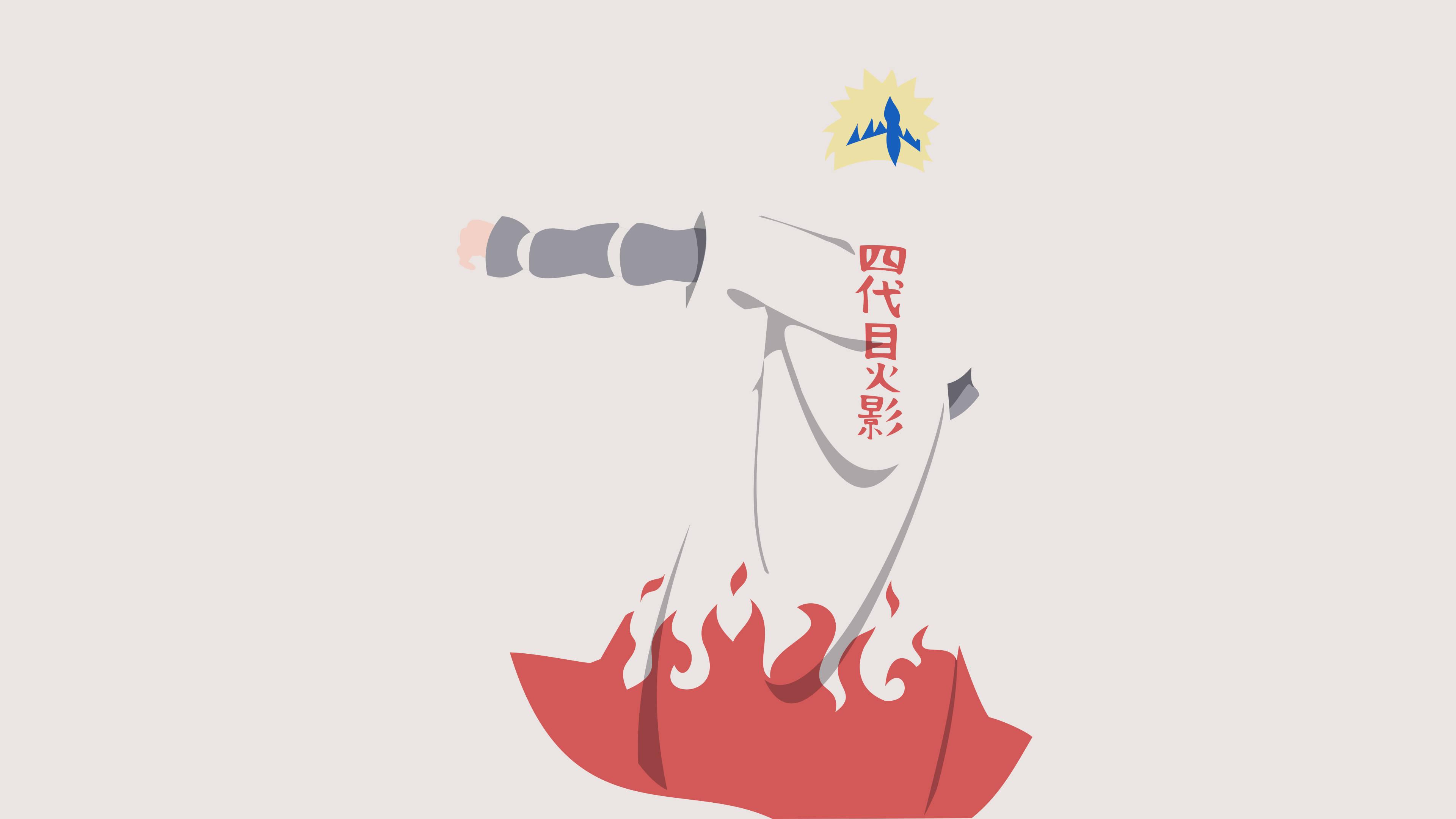 Minato Hokage Vector Art — 3840x2160 wallpaper