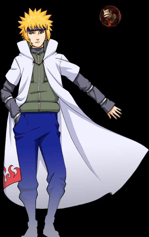 Minato Namikaze Fourth Hokage Illustration — 628x997 wallpaper