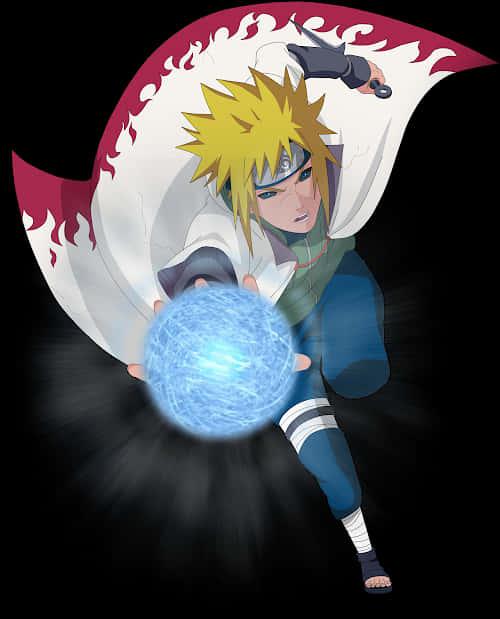 Minato Rasengan Power Up — 500x619 wallpaper