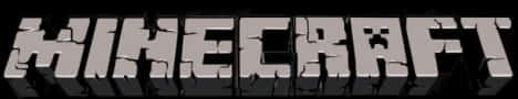 Minecraft Logo Cracked Texture — 468x90 wallpaper