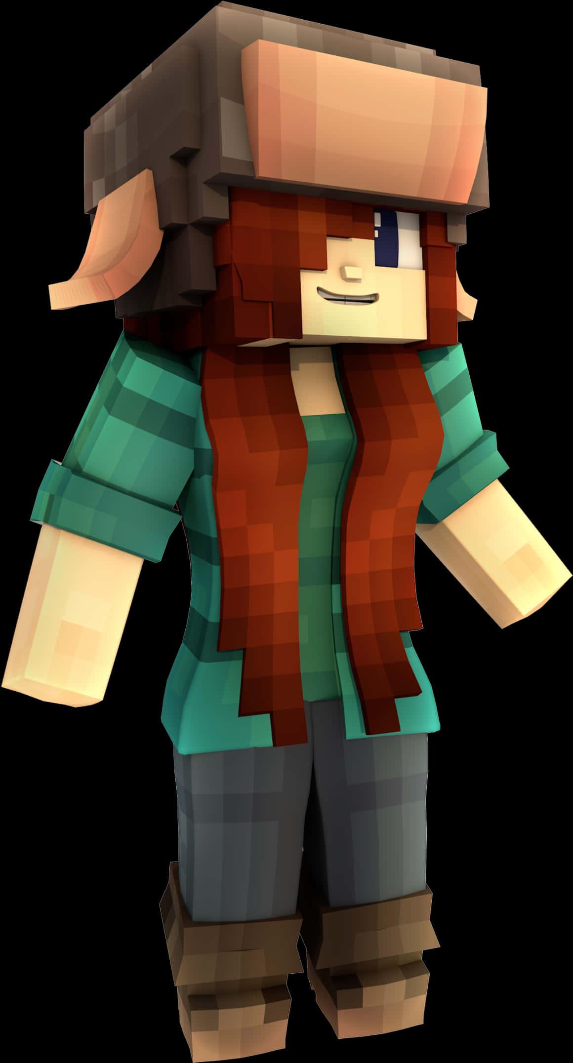 Minecraft_ Character_ Render — 1160x2153 wallpaper