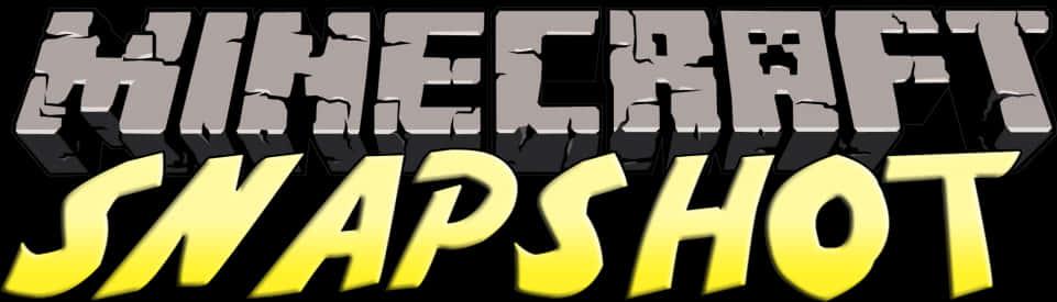 Minecraft_ Snapshot_ Logo — 961x275 wallpaper