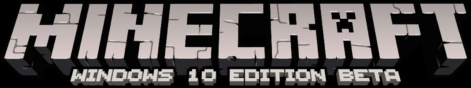 Minecraft_ Windows_10_ Edition_ Beta_ Logo — 1928x360 wallpaper