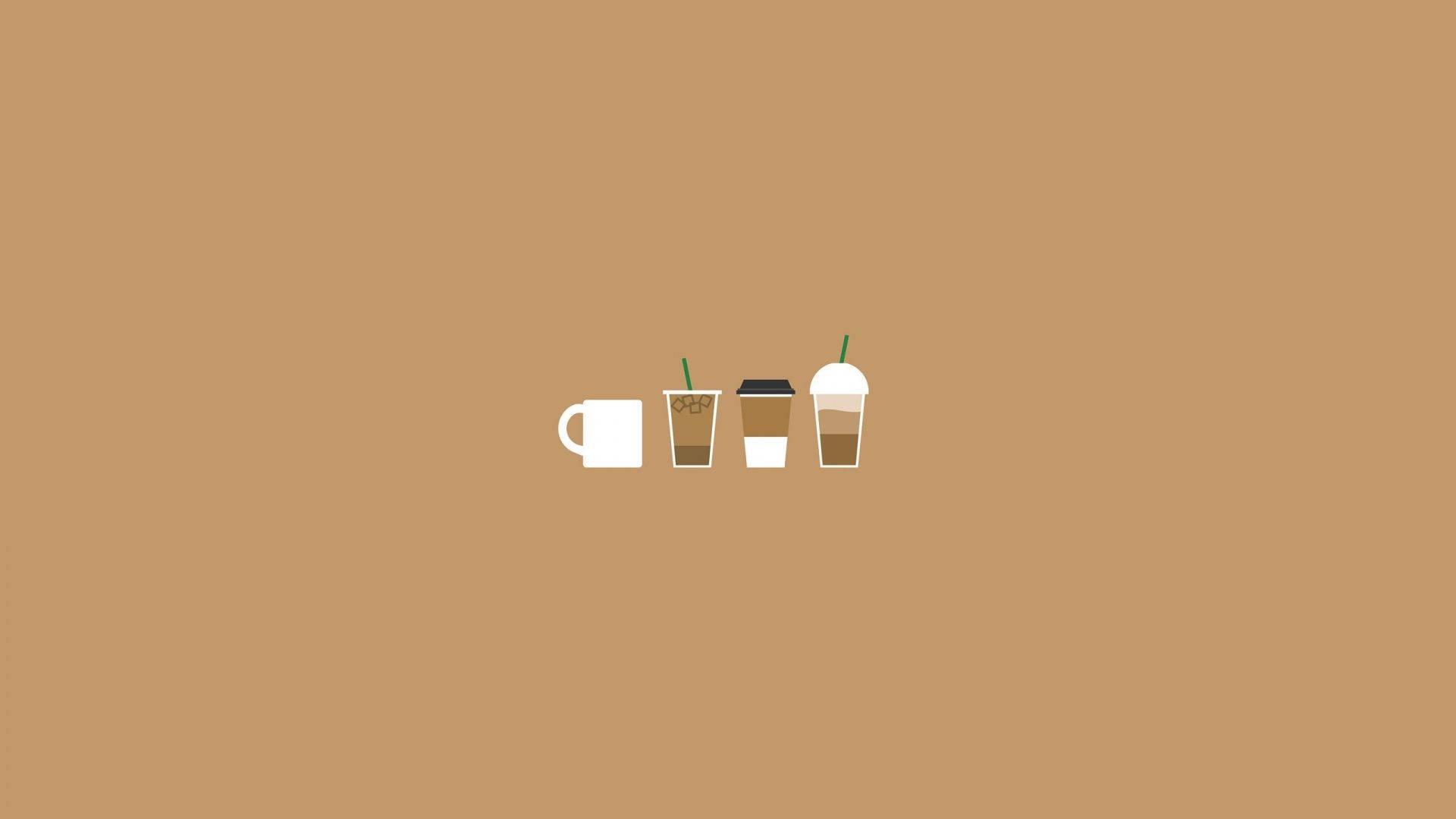 Mini Aesthetic Coffee Laptop