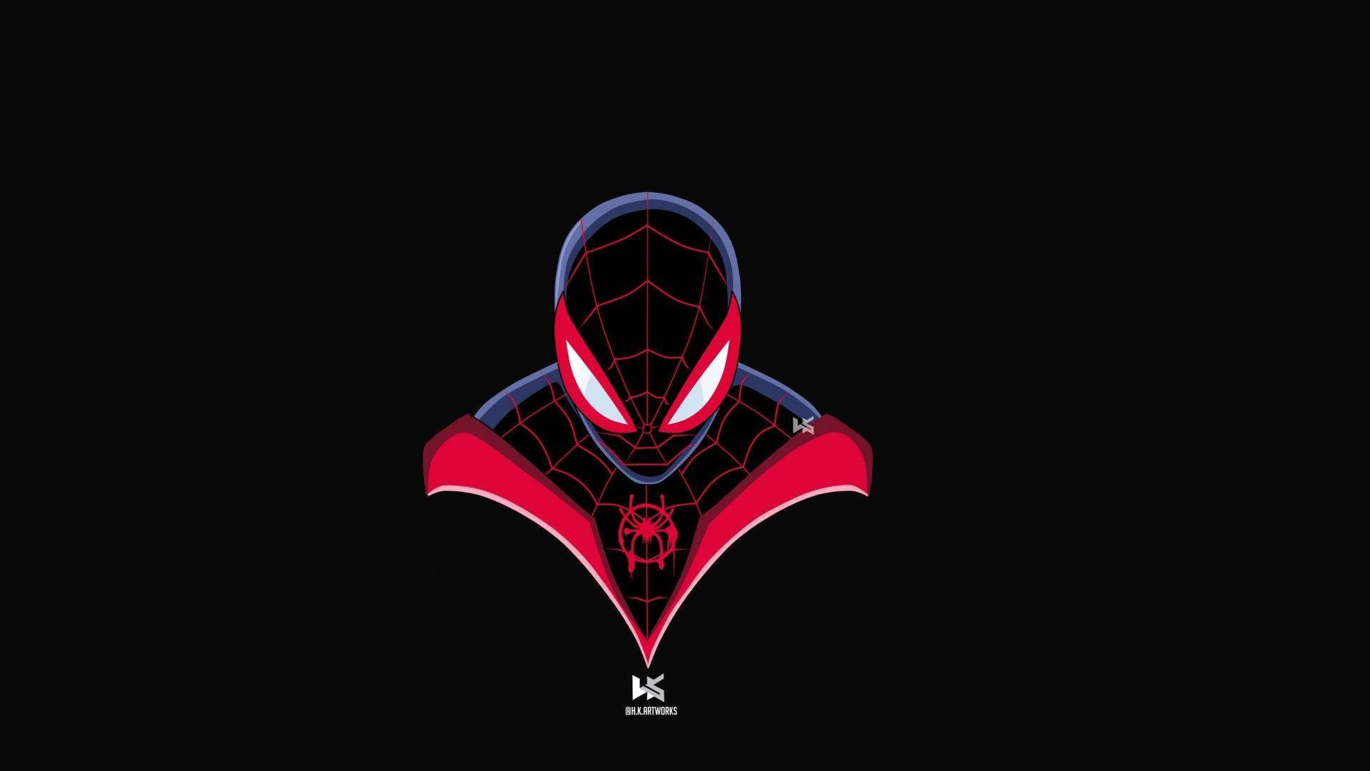 Minimal Spider Man Miles Morales — 1920x1080 wallpaper