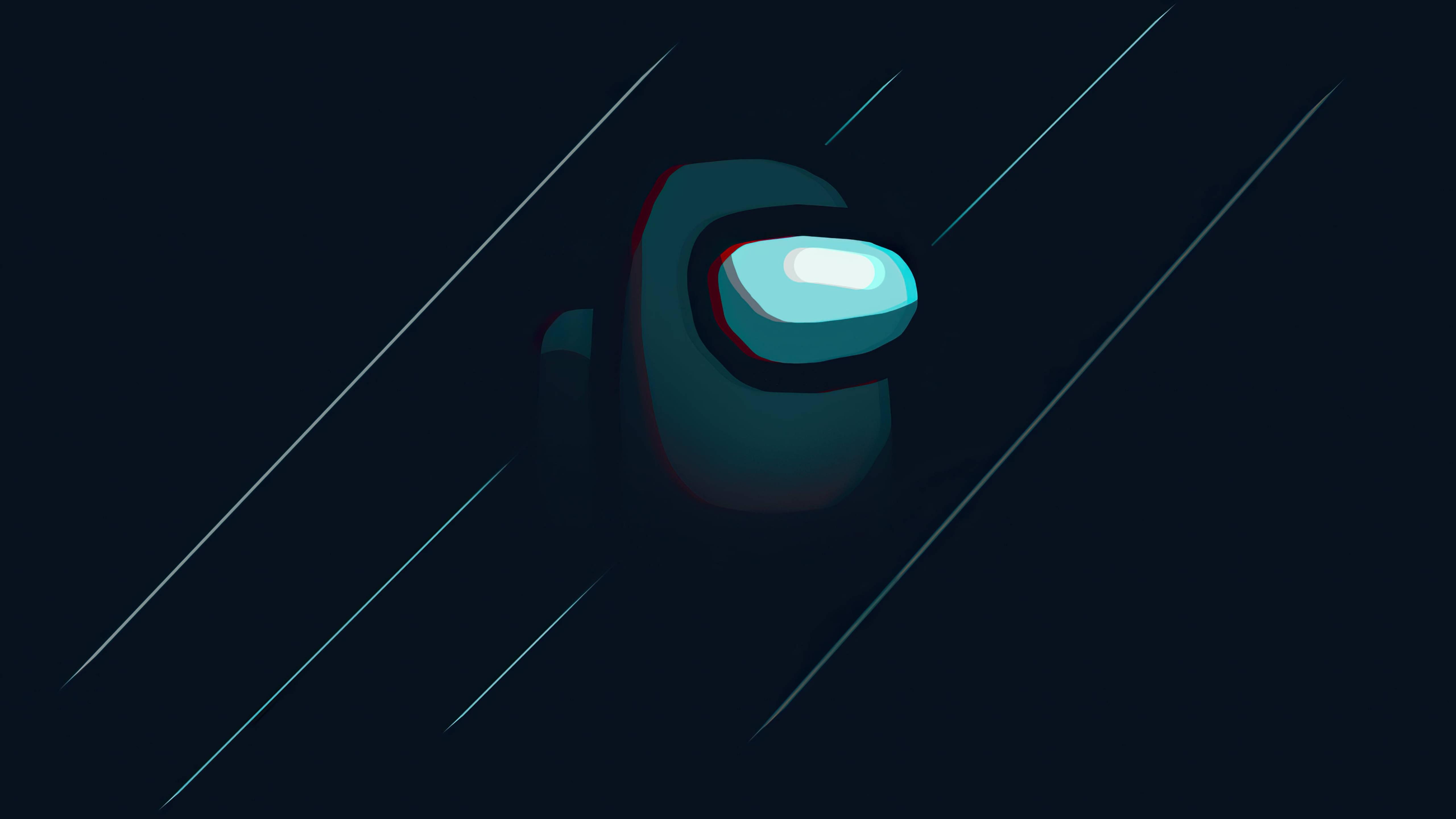 Minimalist Black Among Us — 5120x2880 wallpaper