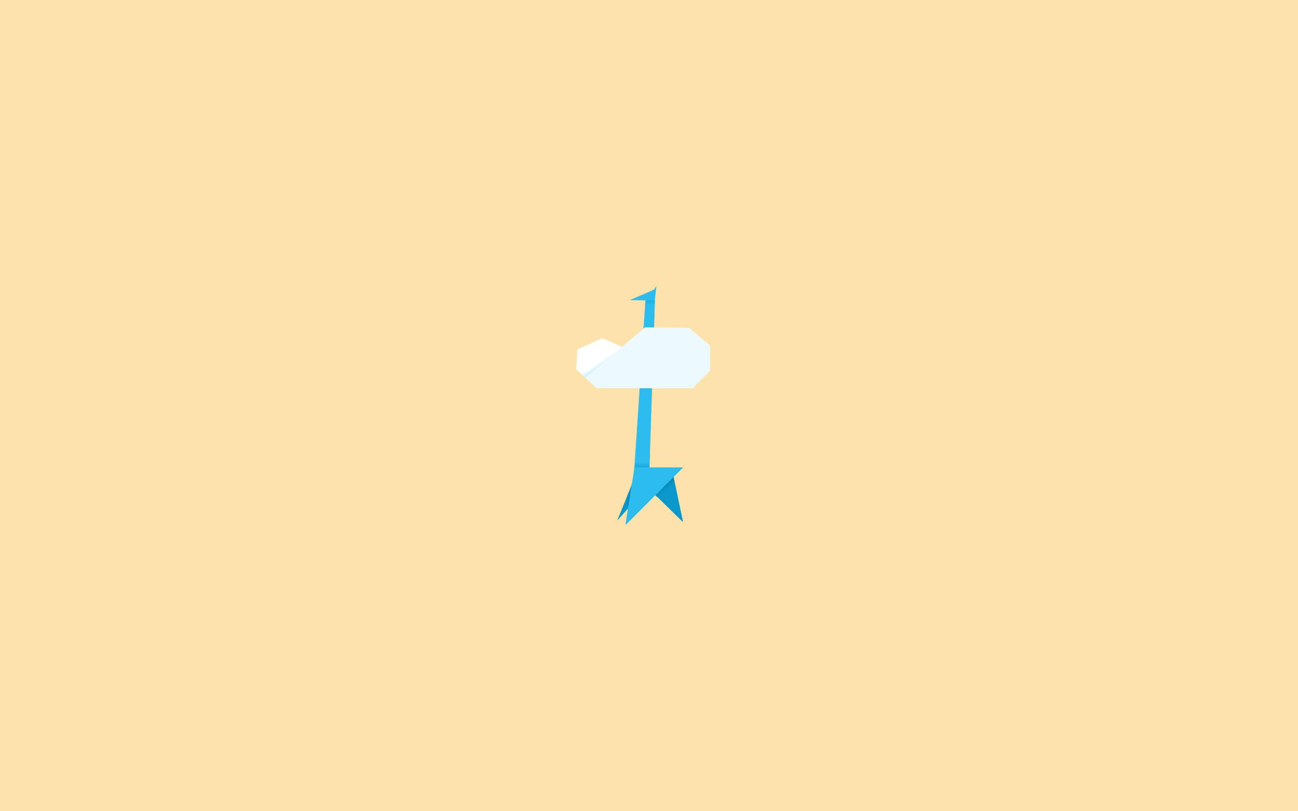 Minimalist Blue Giraffe — 2560x1600 wallpaper