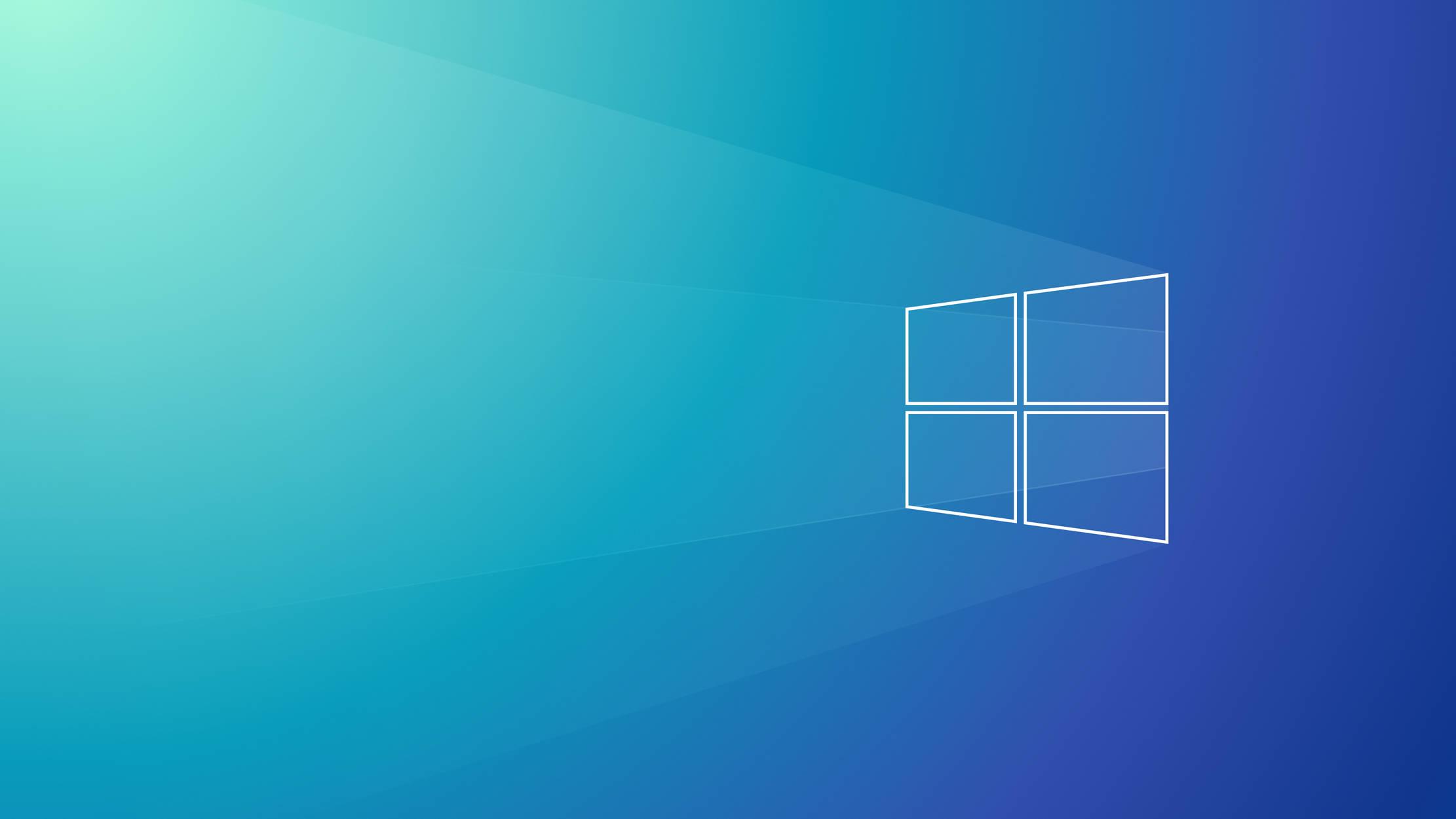 Minimalist Blue Windows 11 — 2222x1250 wallpaper