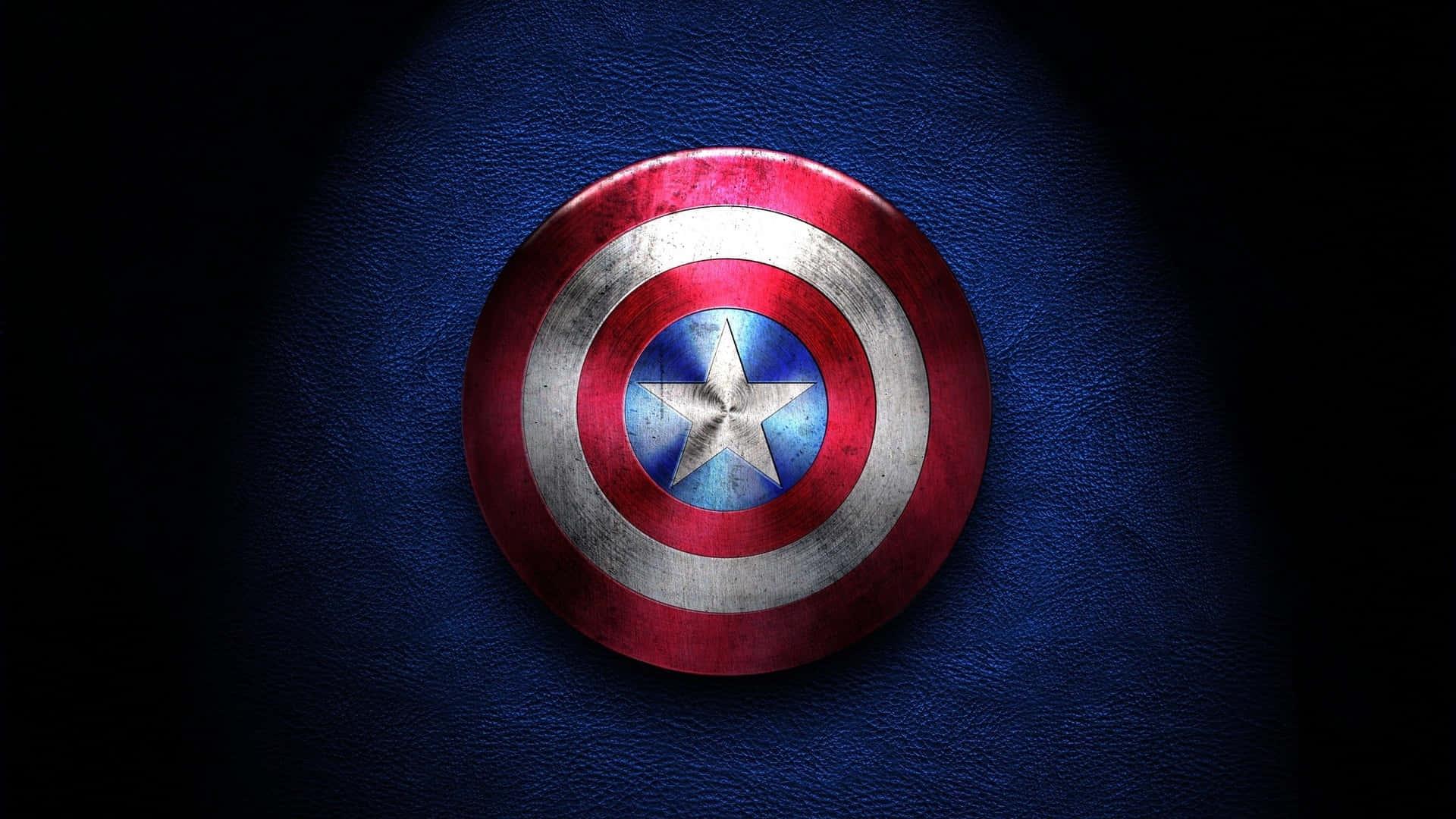 Minimalist Captain America Shield Background — 1920x1080 wallpaper