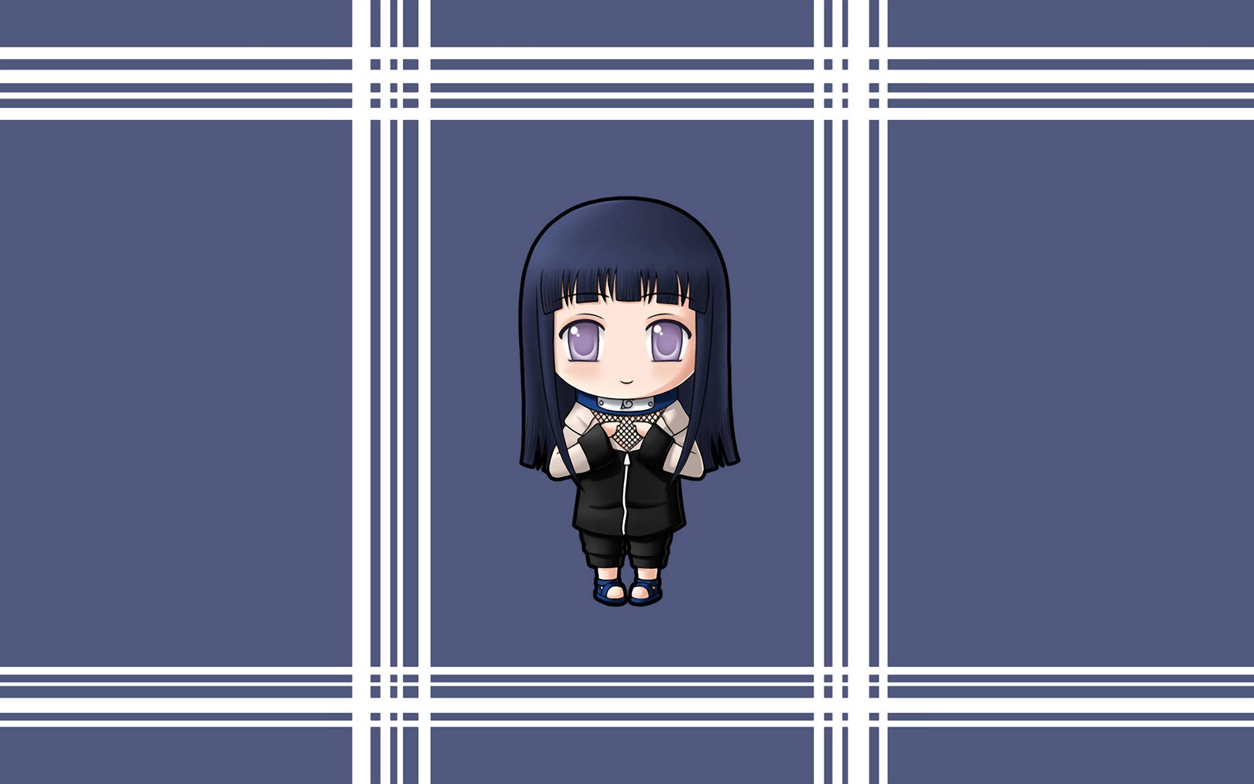 Minimalist Chibi Hinata — 2560x1600 wallpaper