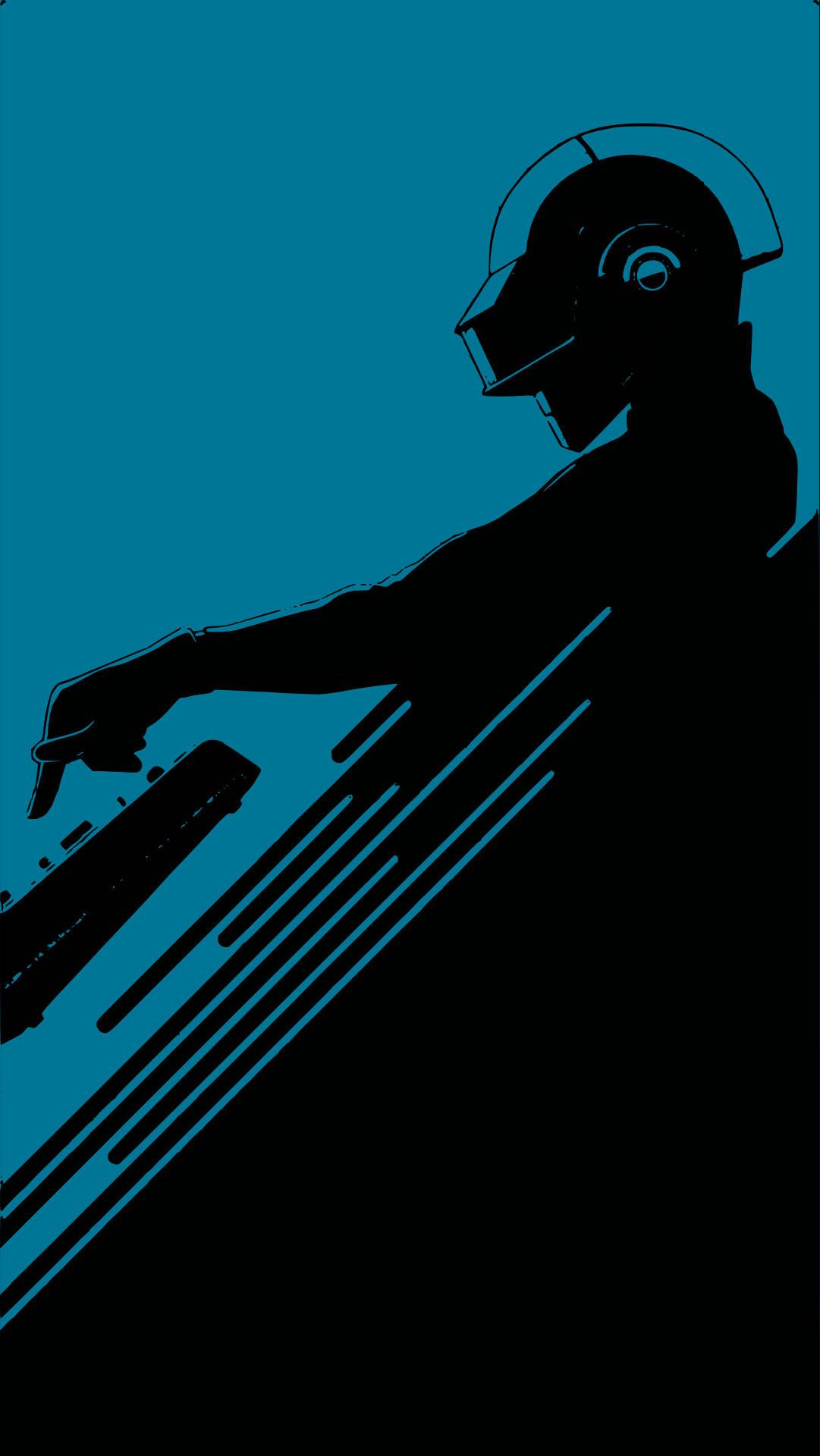 Minimalist Daft Punk Phone — 1081x1920 wallpaper
