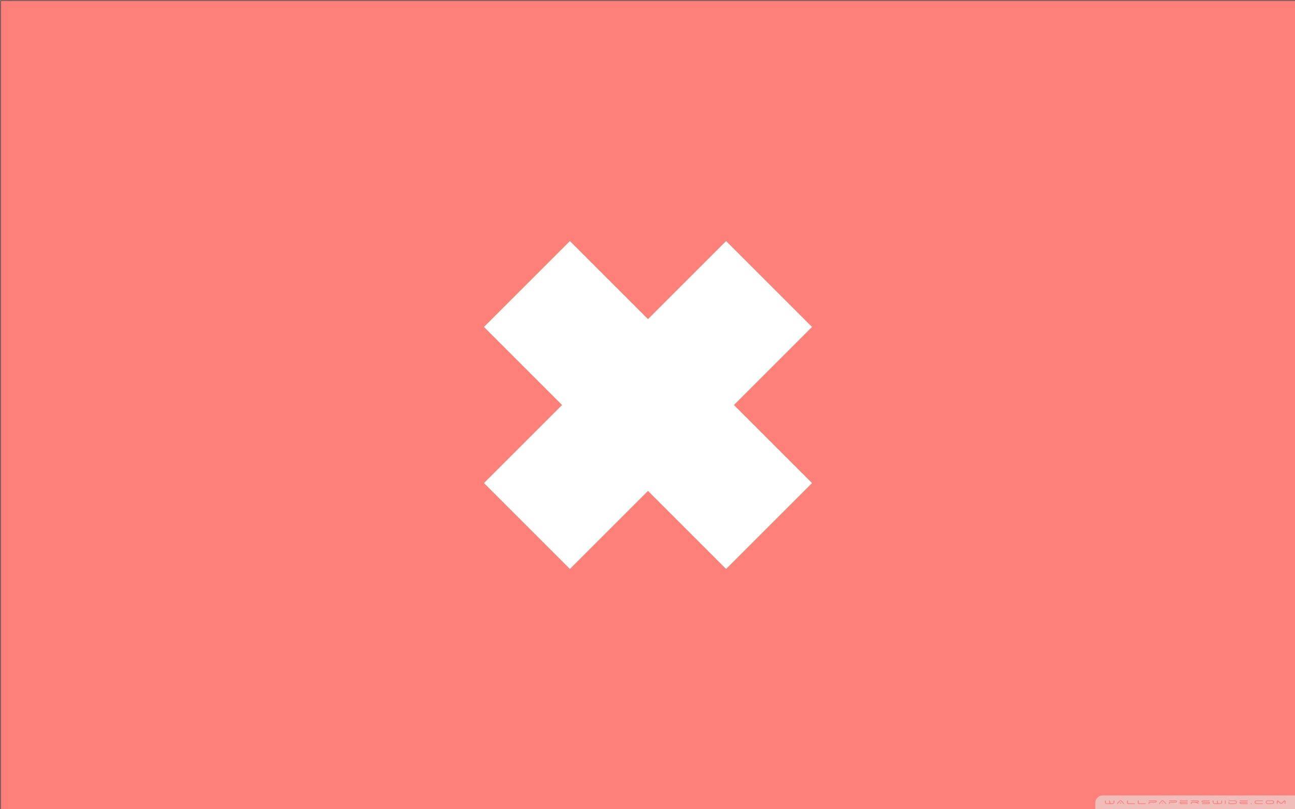 Minimalist-Inspired White X Design — 2560x1600 wallpaper