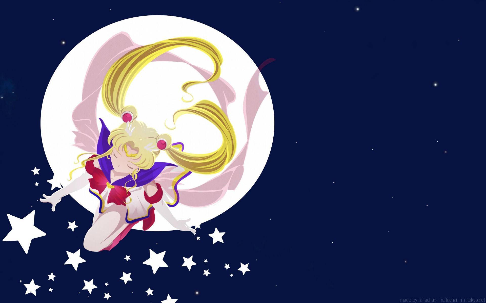 Minimalist Sailor Moon Art — 1920x1200 wallpaper