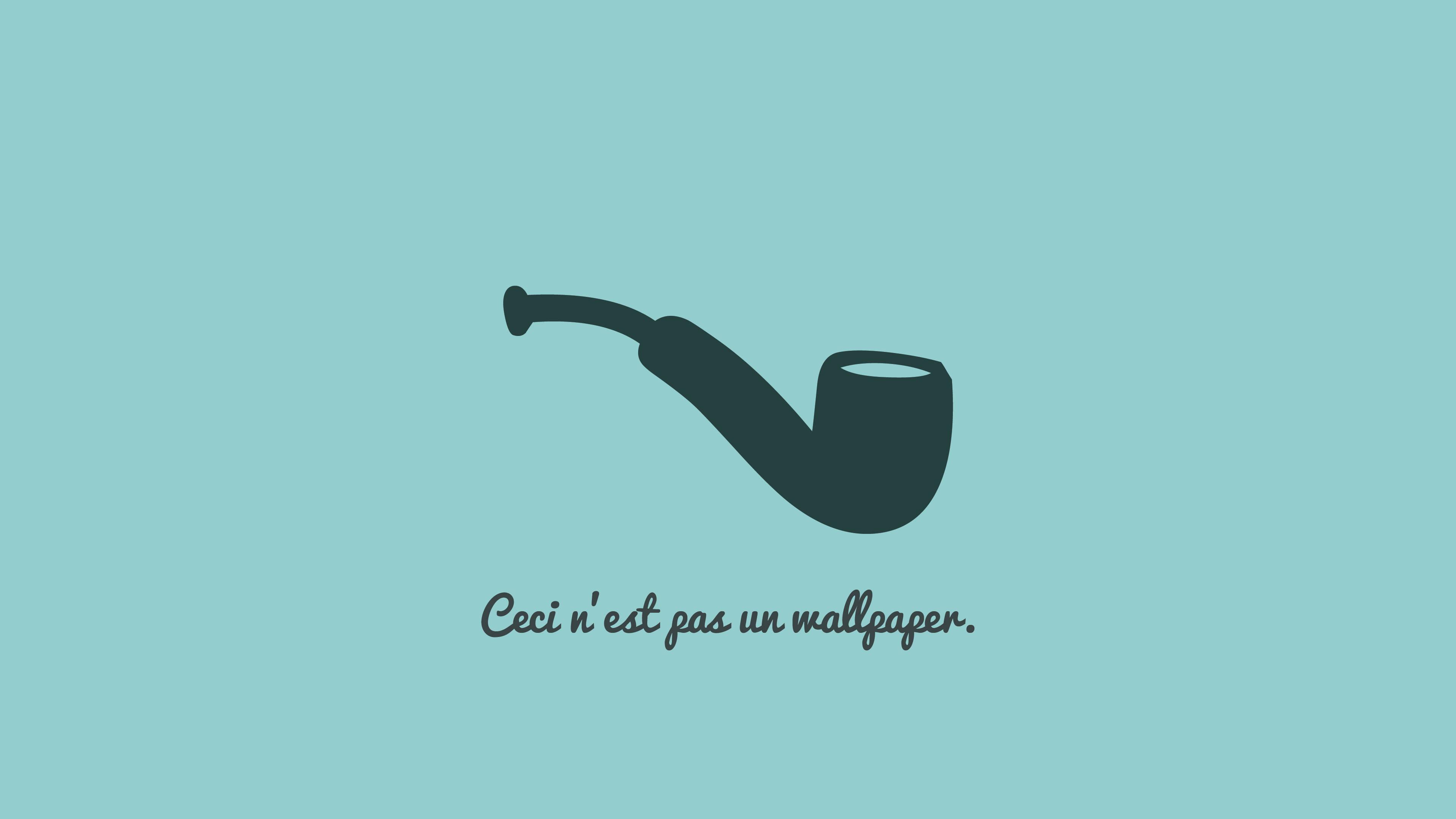 Minimalist Tobacco Pipe — 3840x2160 wallpaper