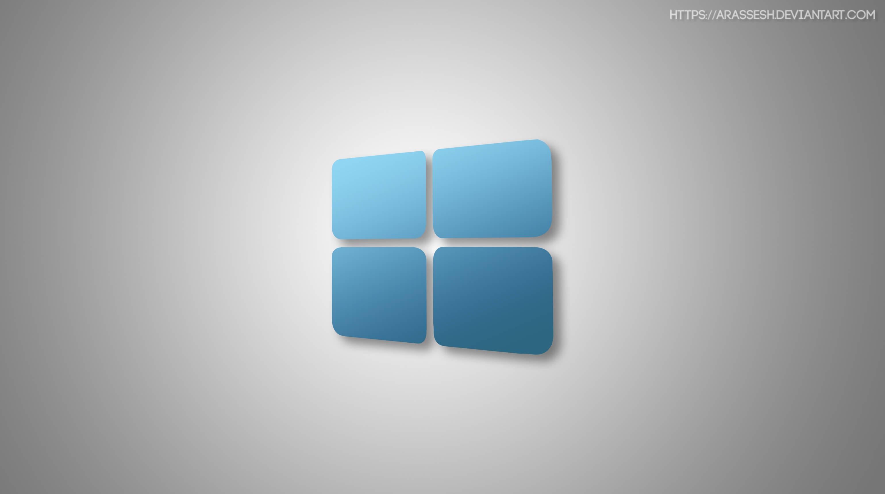 Minimalist Windows 10 HD Blue Logo — 3080x1720 wallpaper