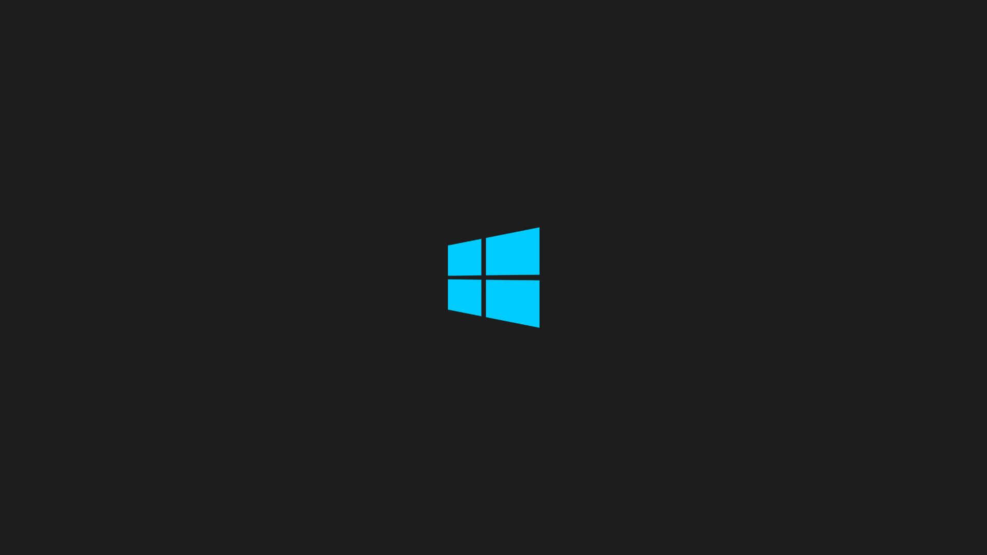 Minimalist Windows 10 Logo Background — 1920x1080 wallpaper