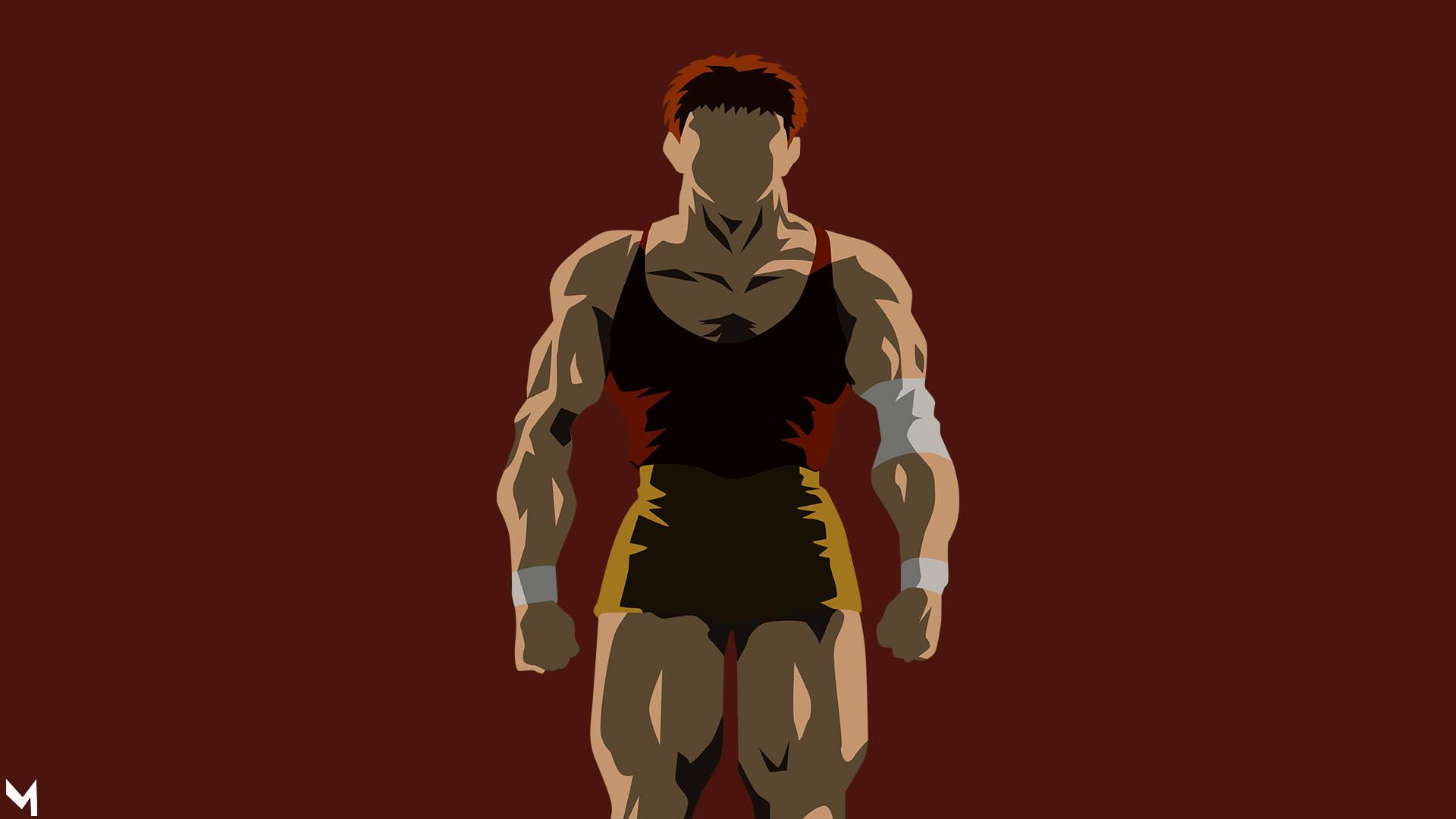 Minimalist Young Baki Hanma — 1920x1080 wallpaper