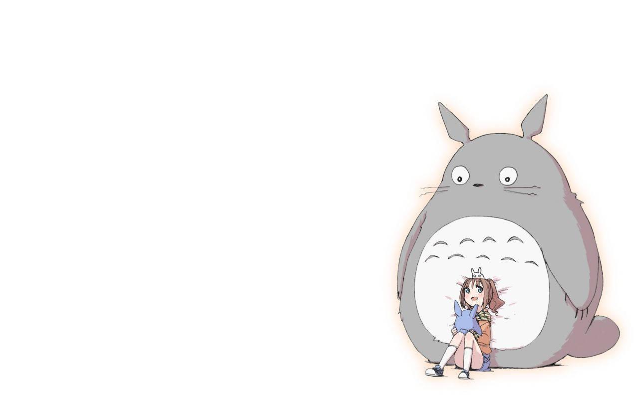 Minimalistic Totoro for Your Home — 1280x800 wallpaper