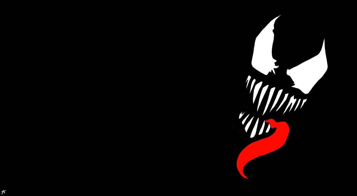 Minimalistic Venom Alien Symbiote — 1207x662 wallpaper