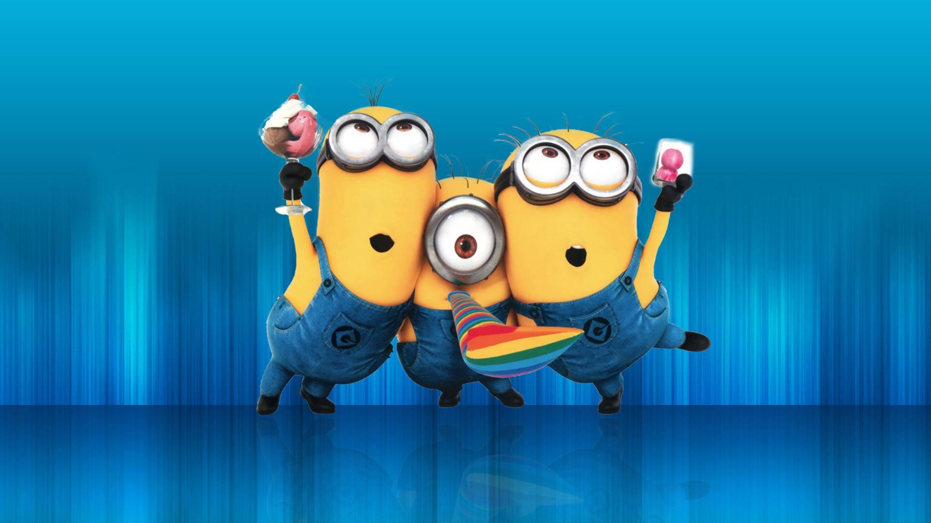 Minions Celebrating Together — 1920x1080 wallpaper