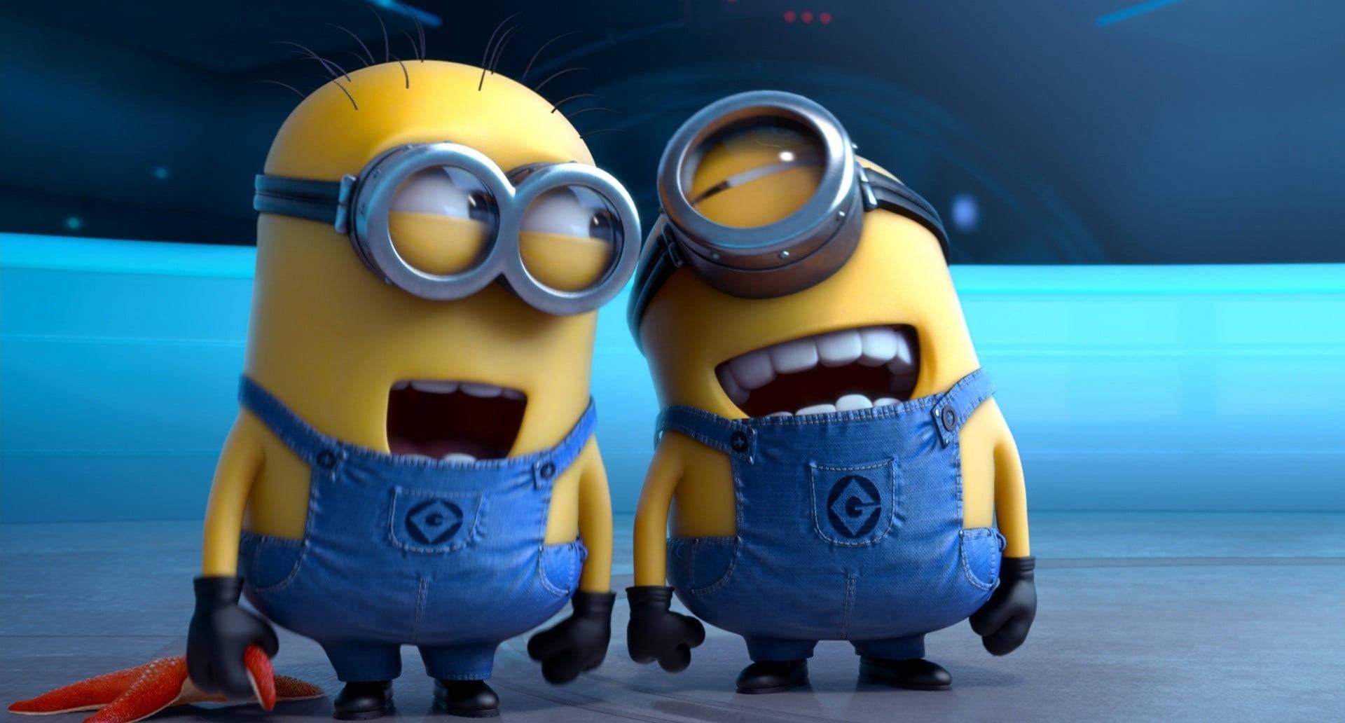 Minions Laughing Together — 1920x1032 wallpaper