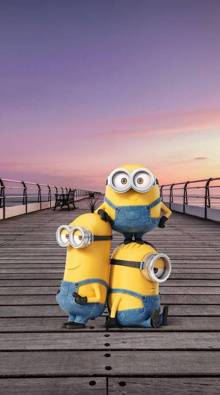 Minions Sunset Digital Art — 709x1274 wallpaper