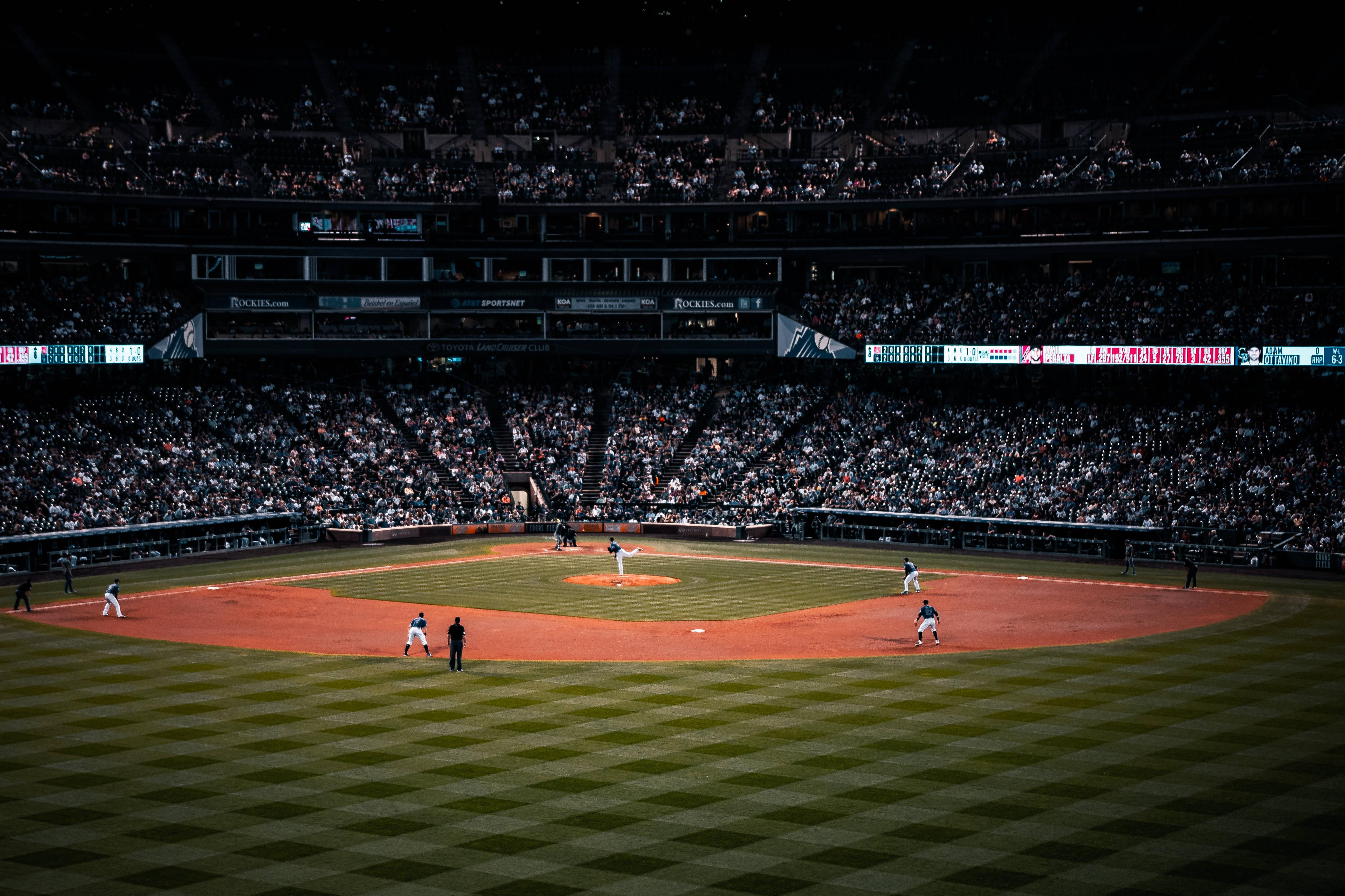 MLB Rockies During Evening Game