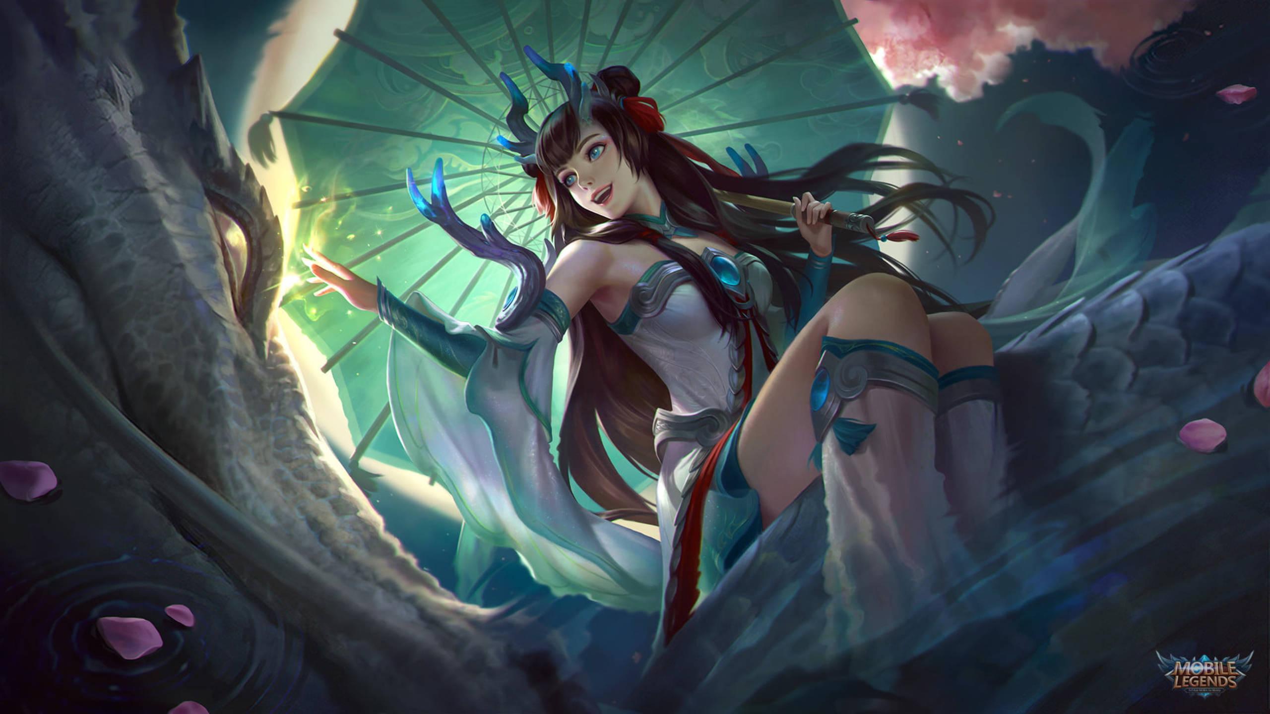 Mobile Legends Kagura And Dragon — 2560x1440 wallpaper