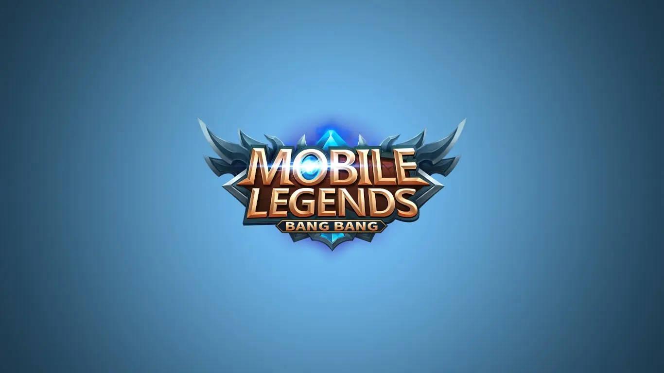 Mobile Legends Logo On Blue Background — 1366x768 wallpaper
