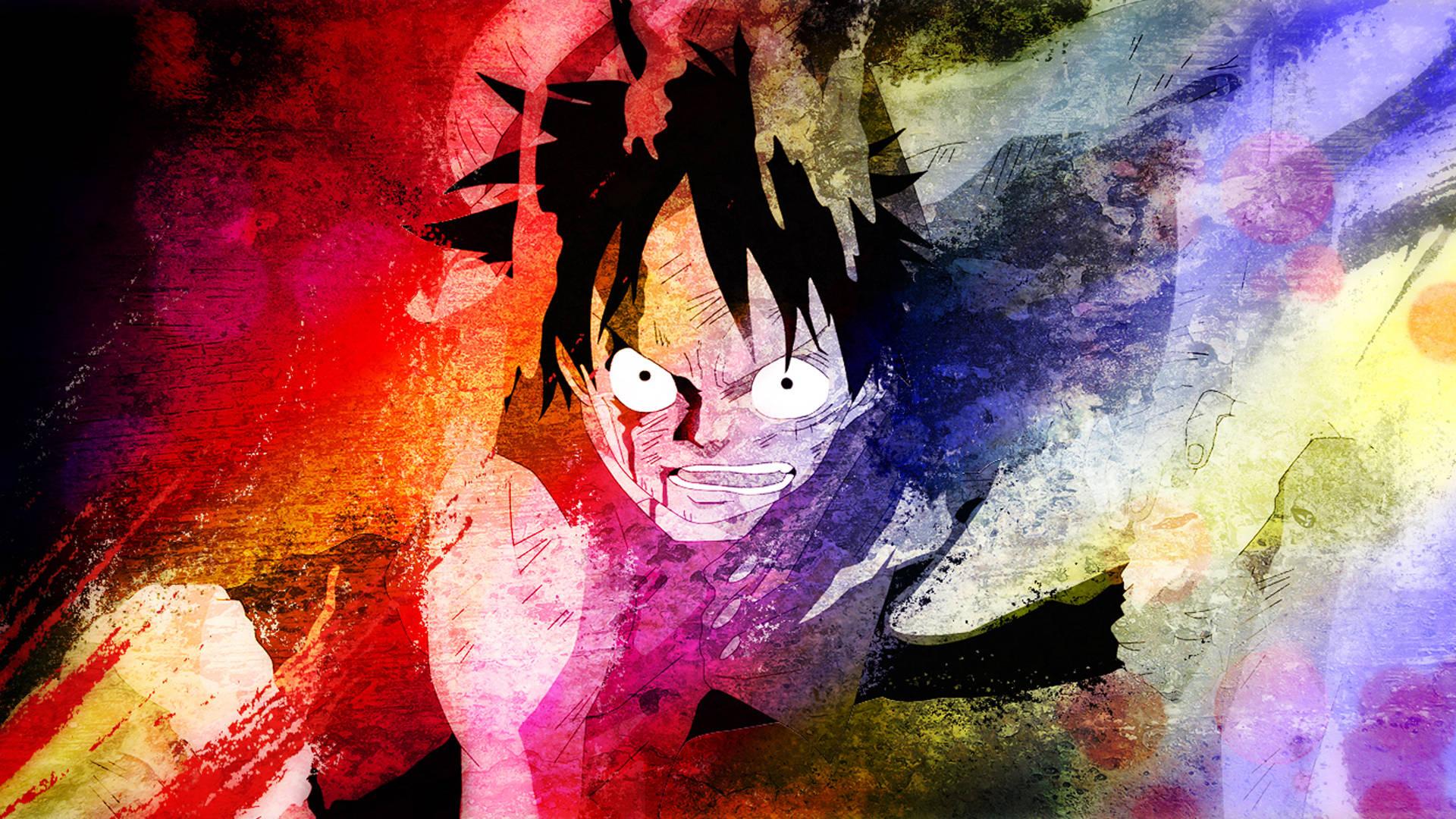 Monkey D Luffy Abstract Art — 1920x1080 wallpaper