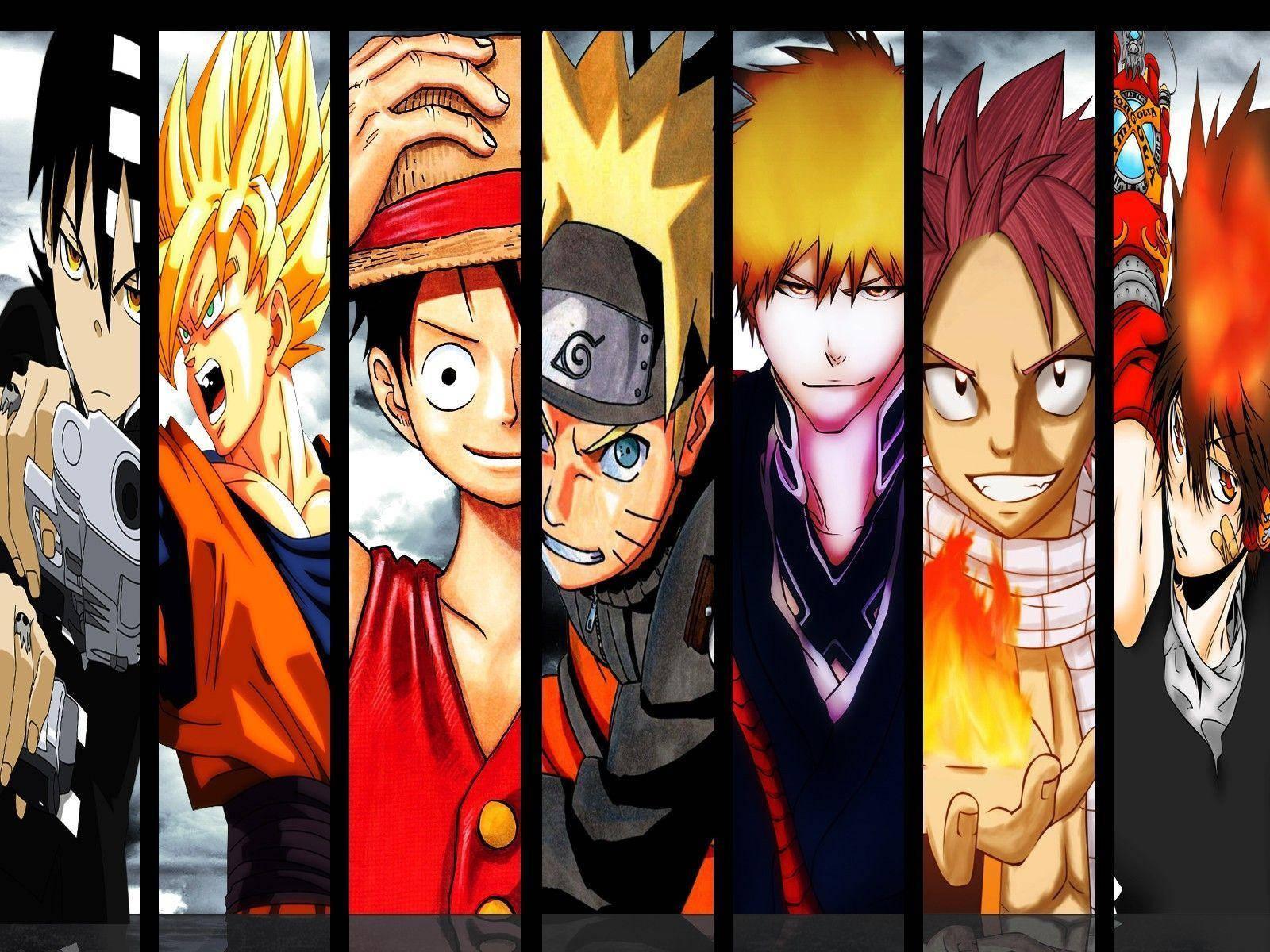 Monkey D Luffy And Anime Characters — 1600x1200 wallpaper
