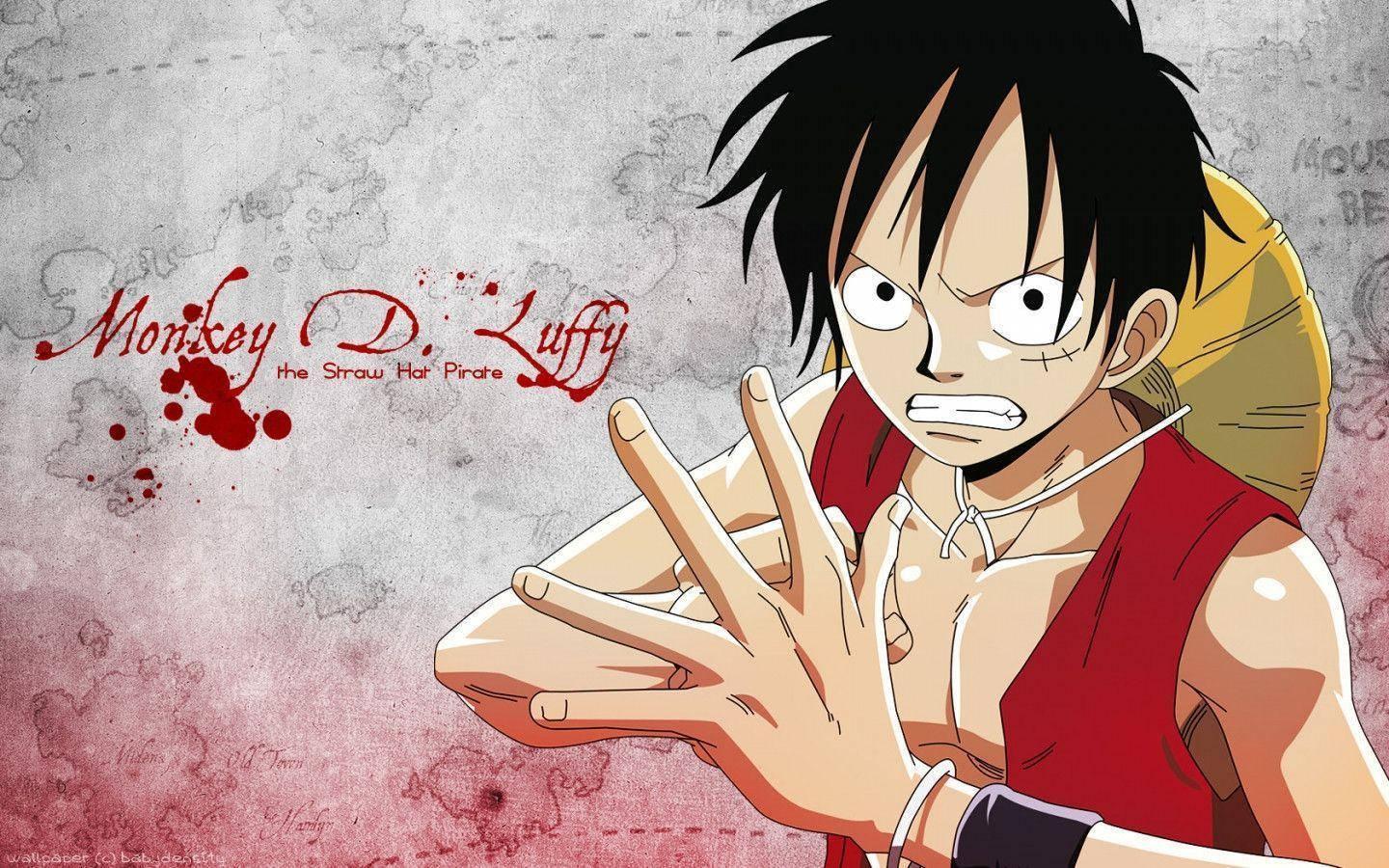 Monkey D Luffy Angry — 1440x900 wallpaper