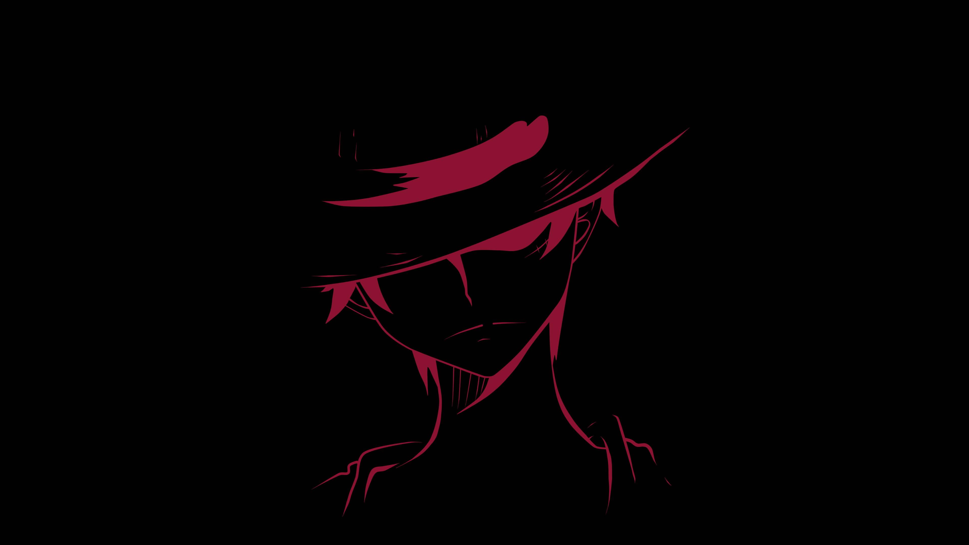 Monkey D Luffy Dark Sketch — 3840x2160 wallpaper