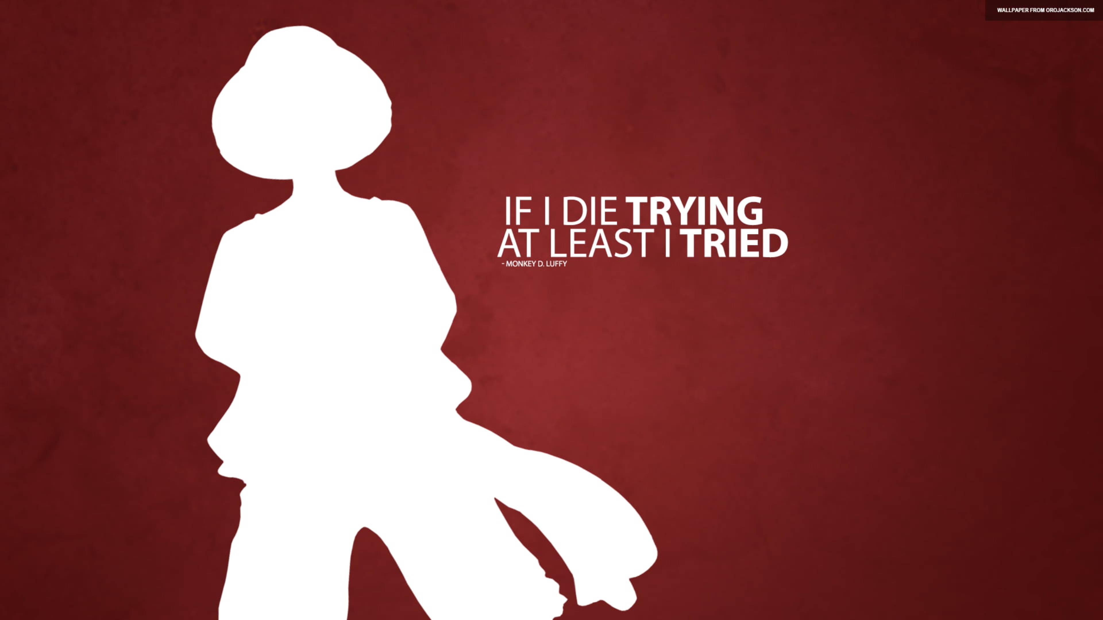 Monkey D Luffy Quote — 3840x2160 wallpaper