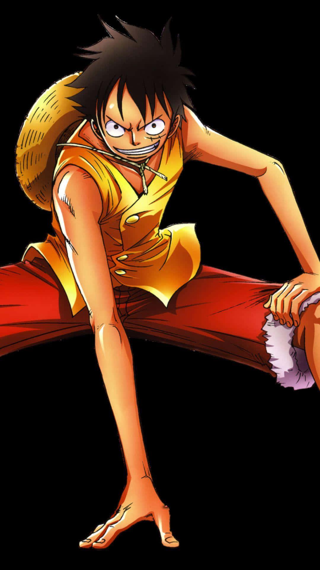 Monkey D Luffy ready to set sail in the Grand Line. — 1080x1920 wallpaper