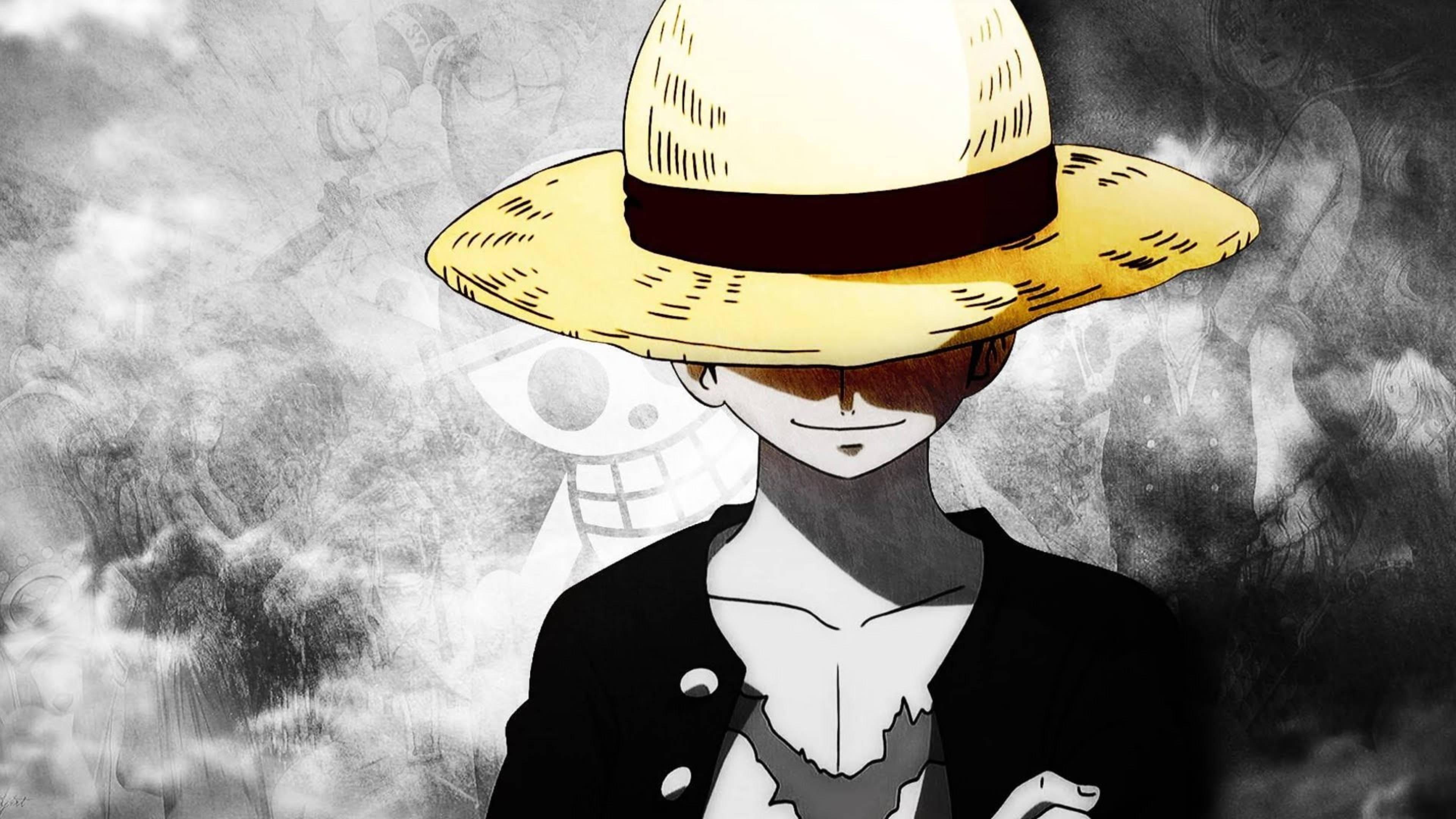 Monkey D Luffy Yellow Straw Hat — 3840x2160 wallpaper