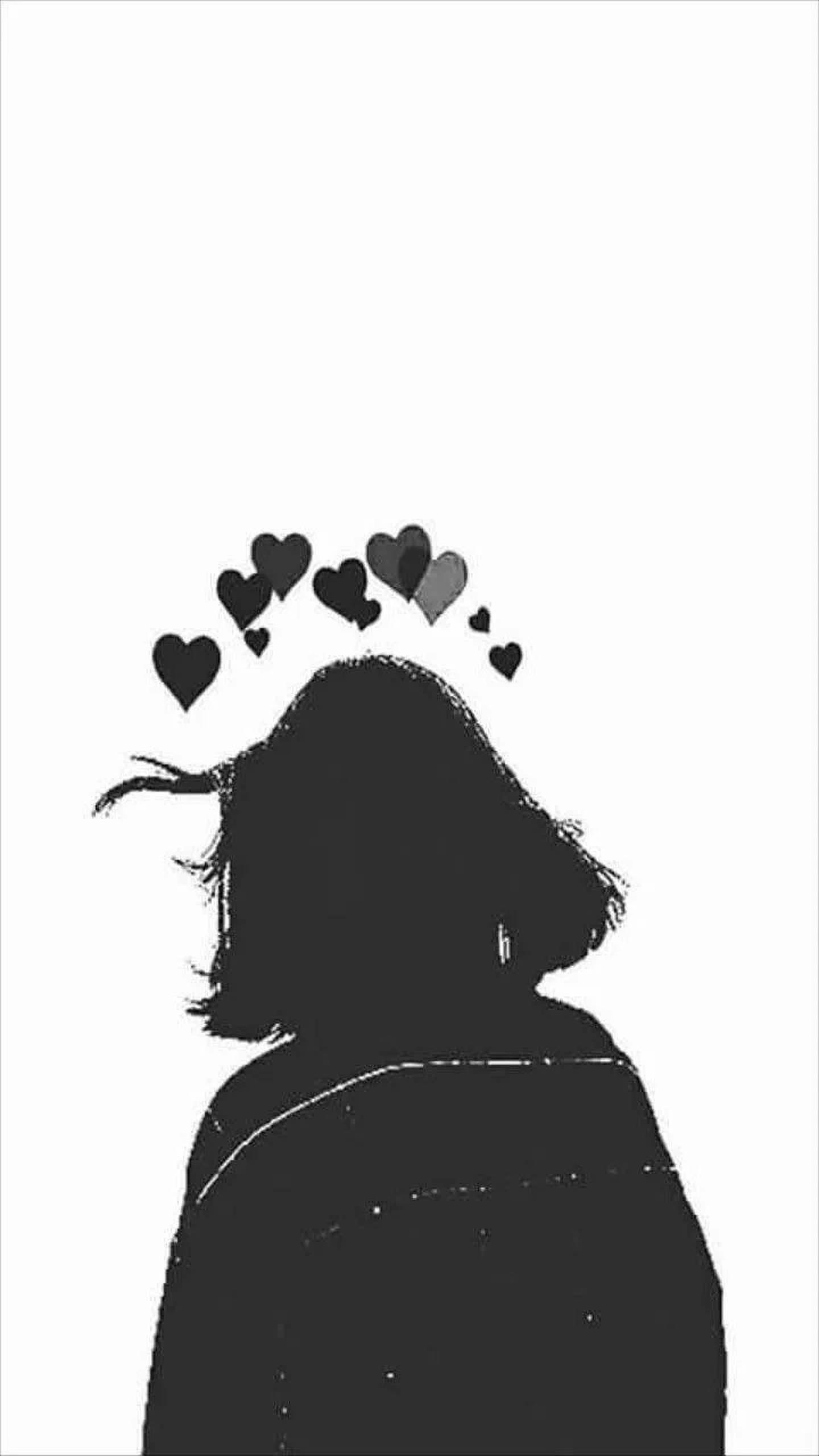 Monochrome Aesthetic Girl — 1440x2560 wallpaper