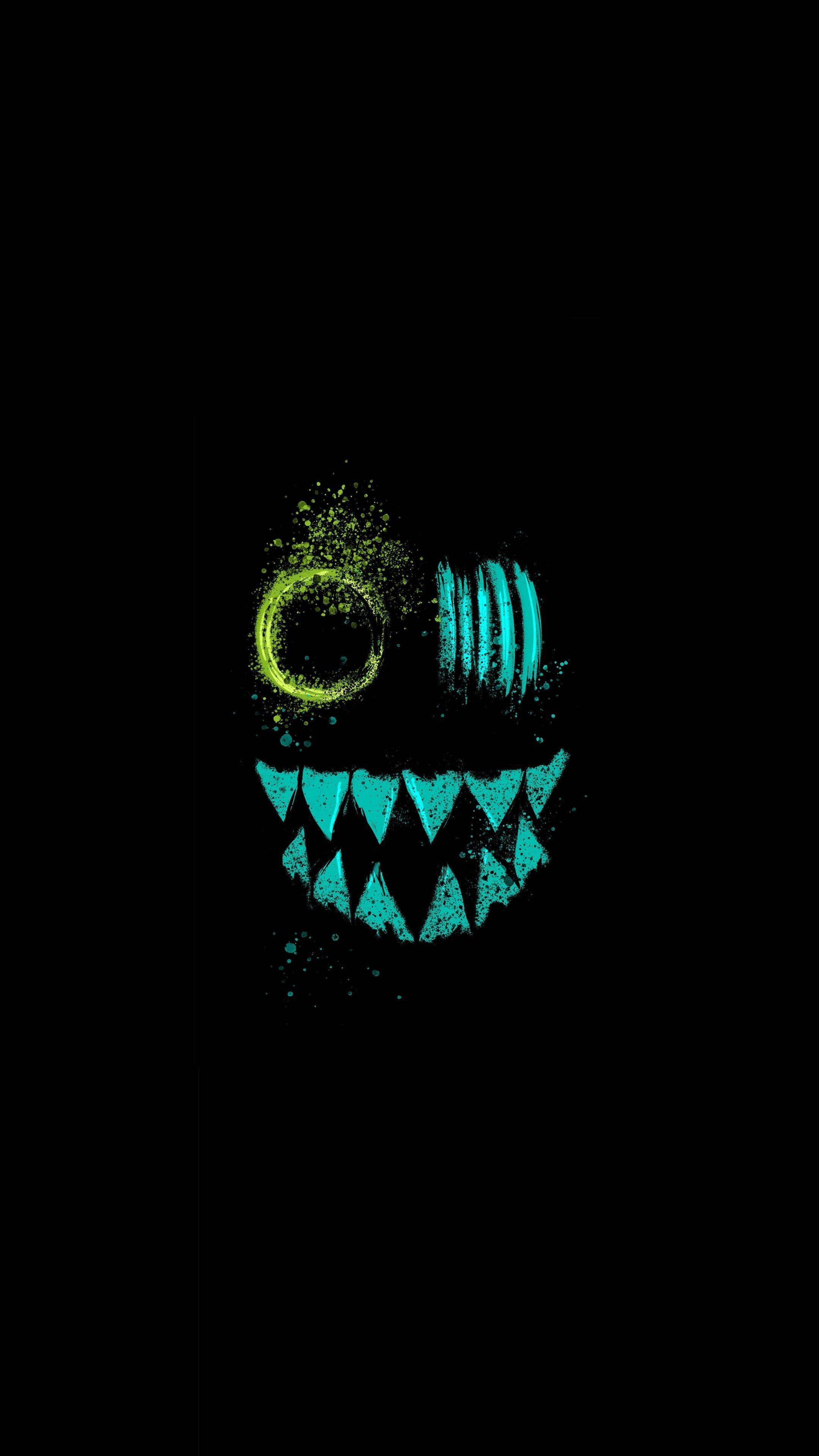 Monster 4K Ultra HD Dark Phone — 2160x3840 wallpaper