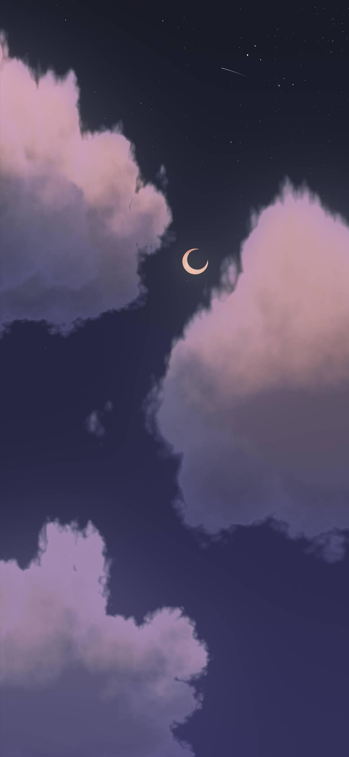 Moon Aesthetic Fantasy — 1125x2436 wallpaper