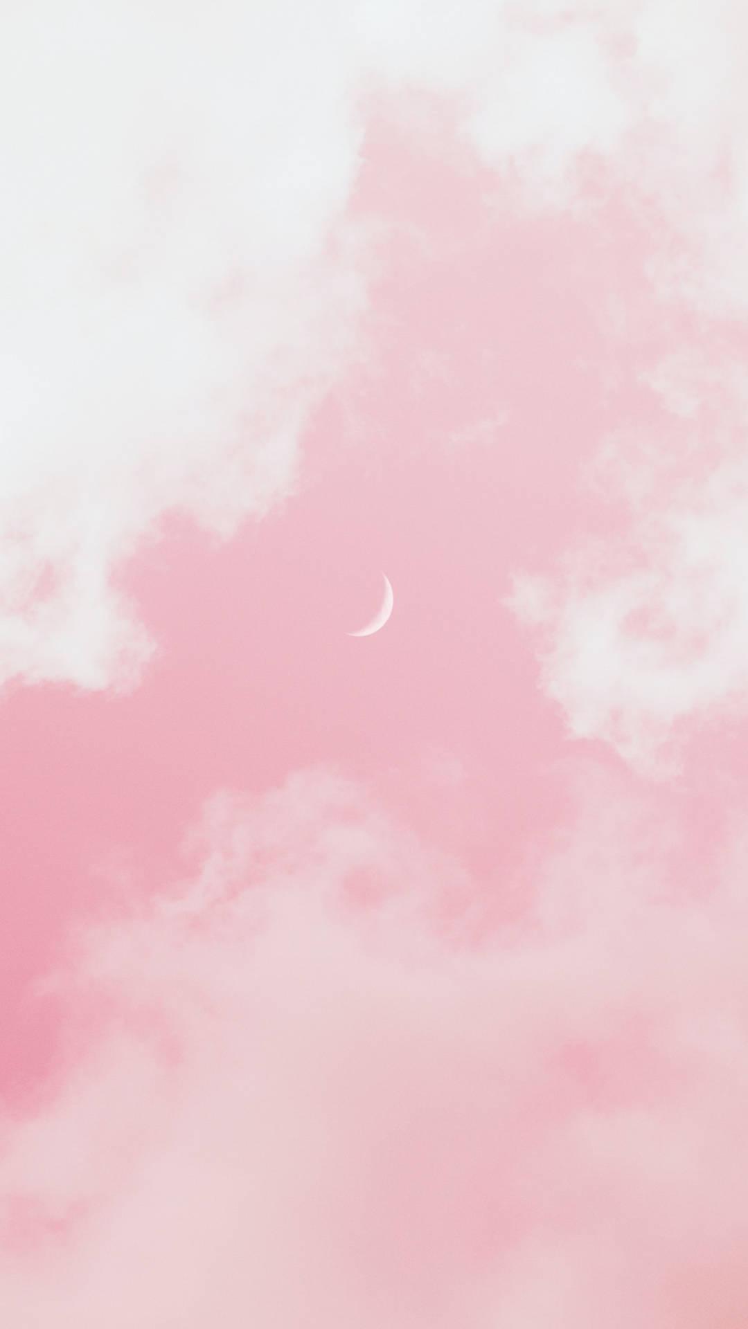 Moon Aesthetic Pink Sky — 1080x1920 wallpaper