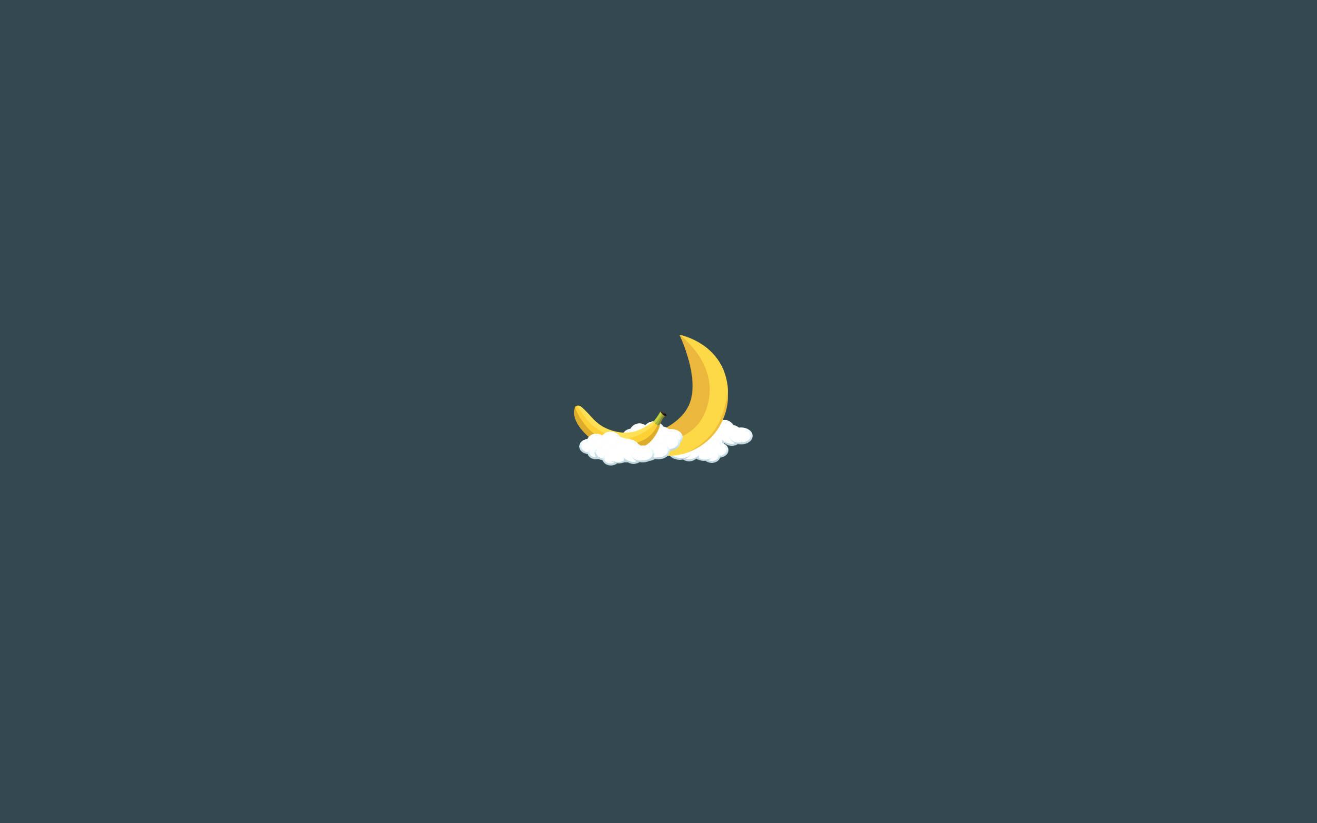 Moon and Clouds in the night sky — 2560x1600 wallpaper
