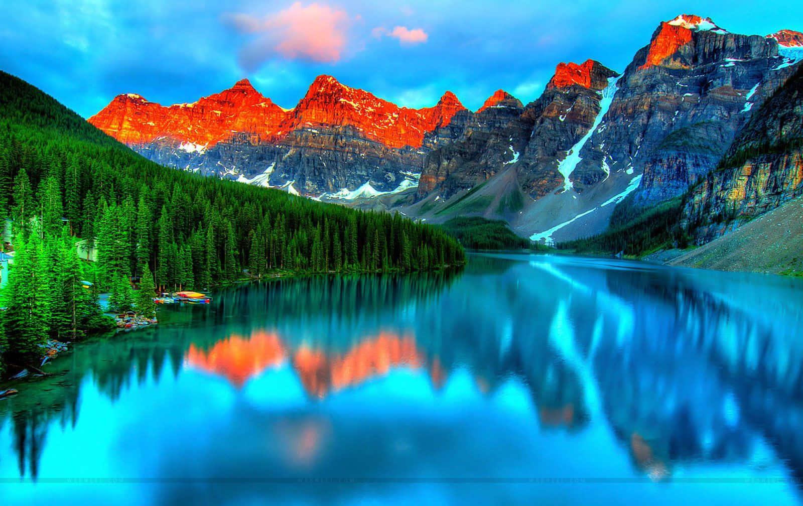 Moraine Nature Lake Picture — 1600x1008 wallpaper