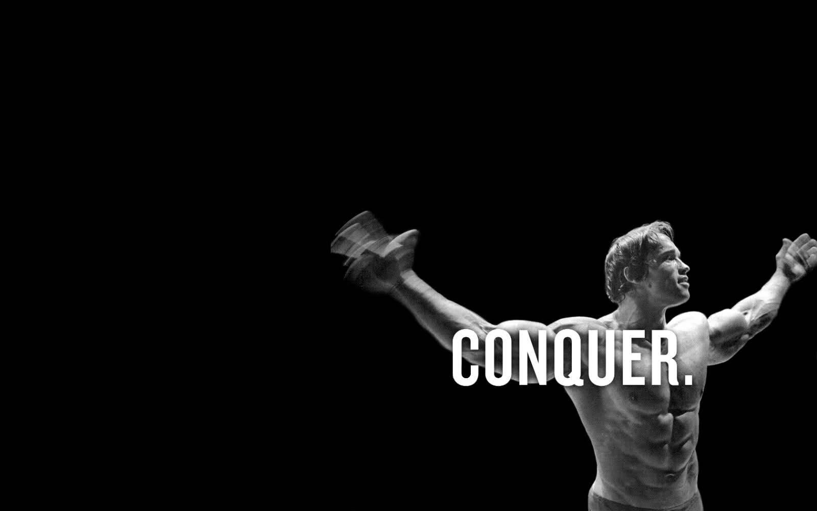 Motivational Workout Conquer — 1600x1000 wallpaper